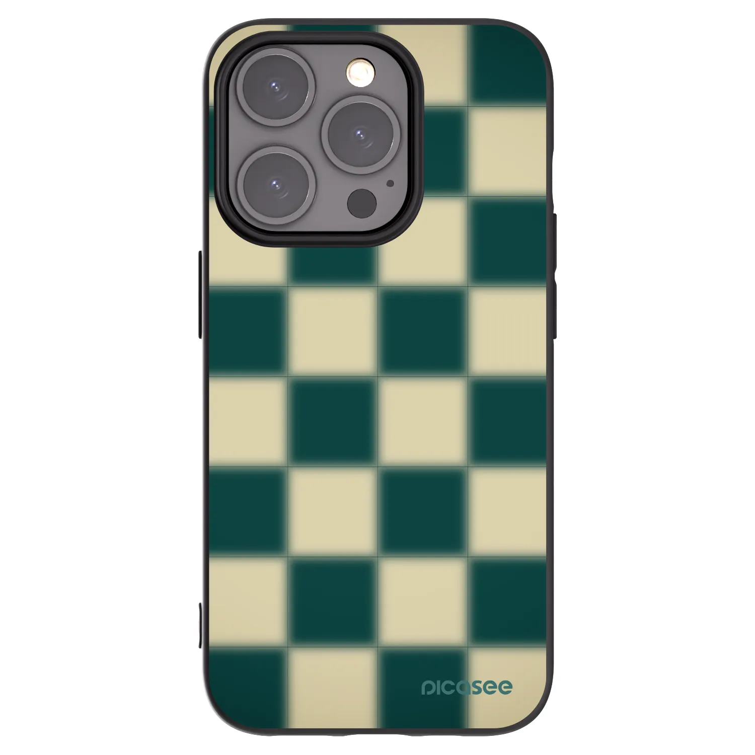 Picasee silikonski črni ovitek za Apple iPhone 15 Pro - Shadow Chess