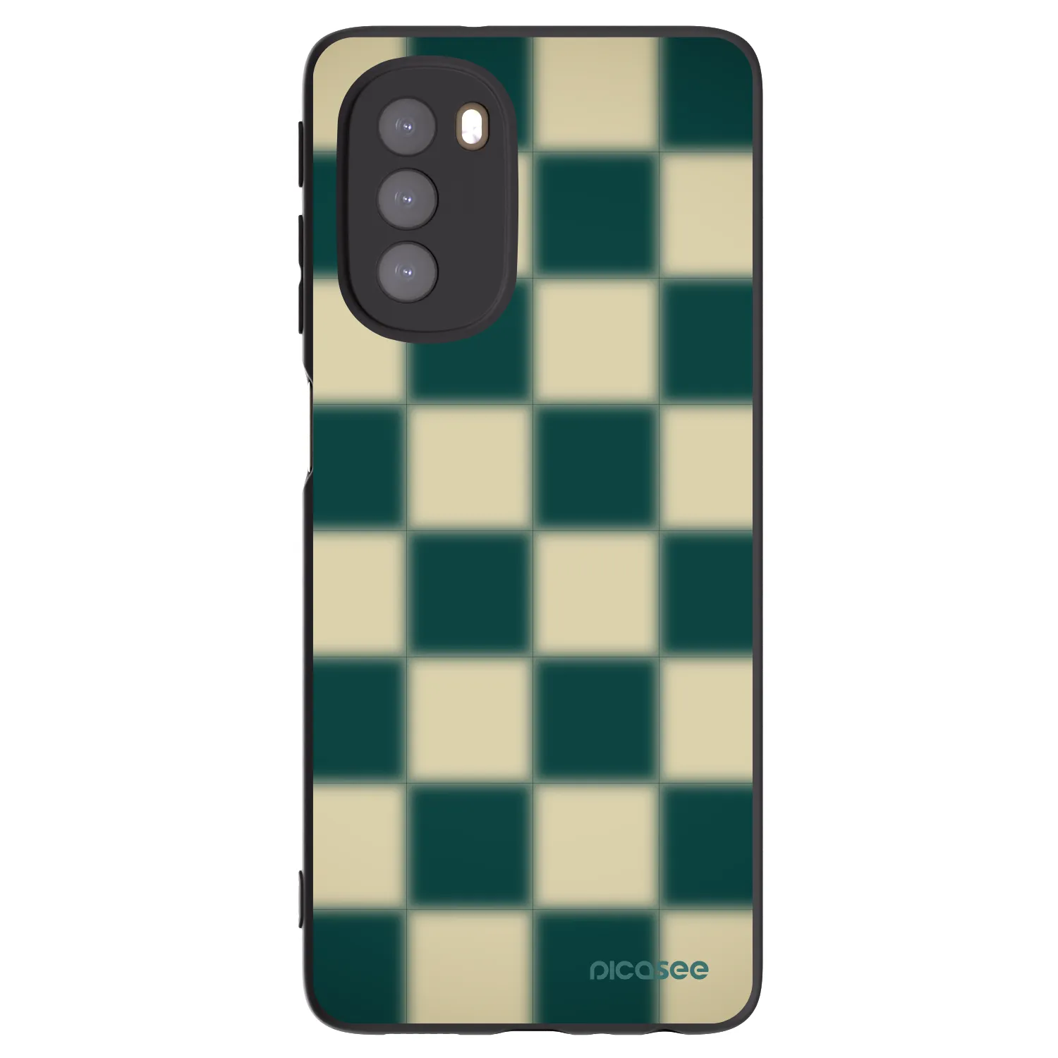 Picasee silikonski črni ovitek za Motorola Moto G51 - Shadow Chess
