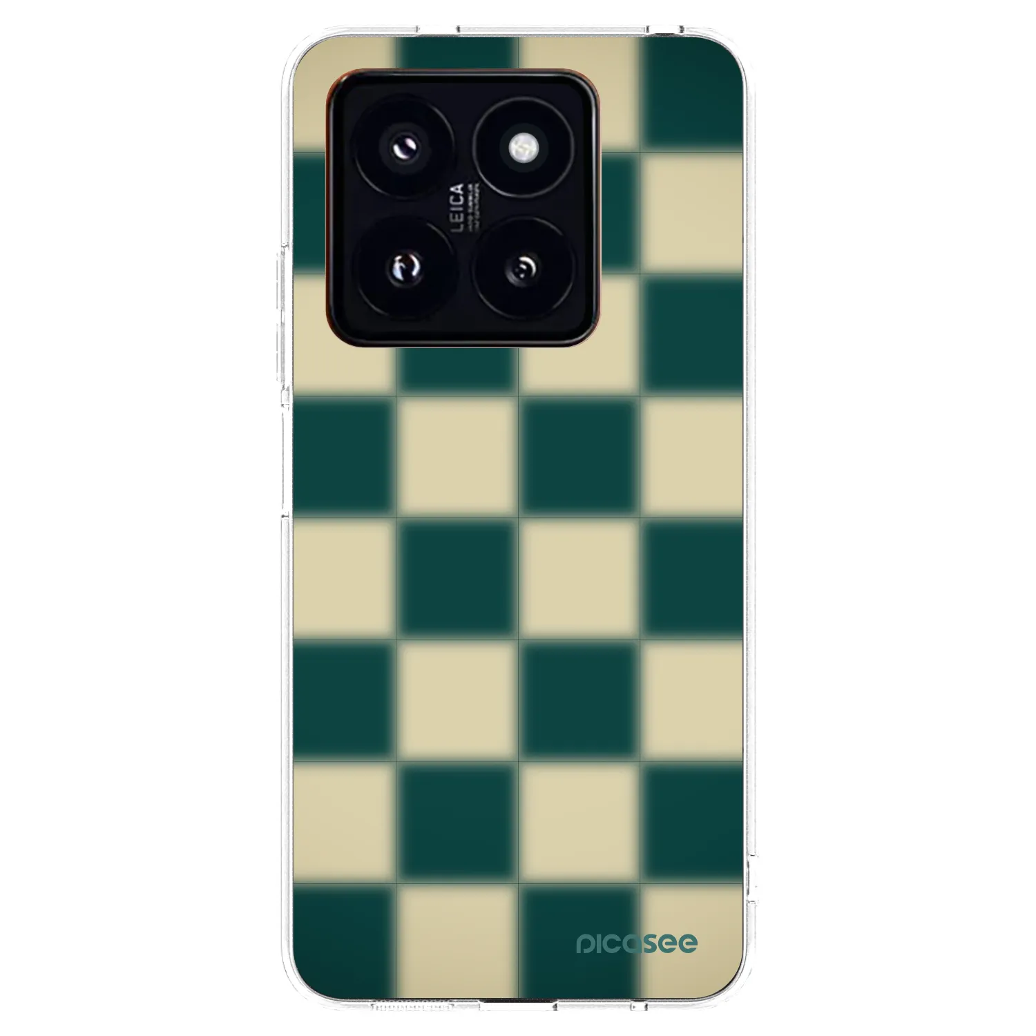 Picasee silikonski prozorni ovitek za Xiaomi 14 Pro - Shadow Chess