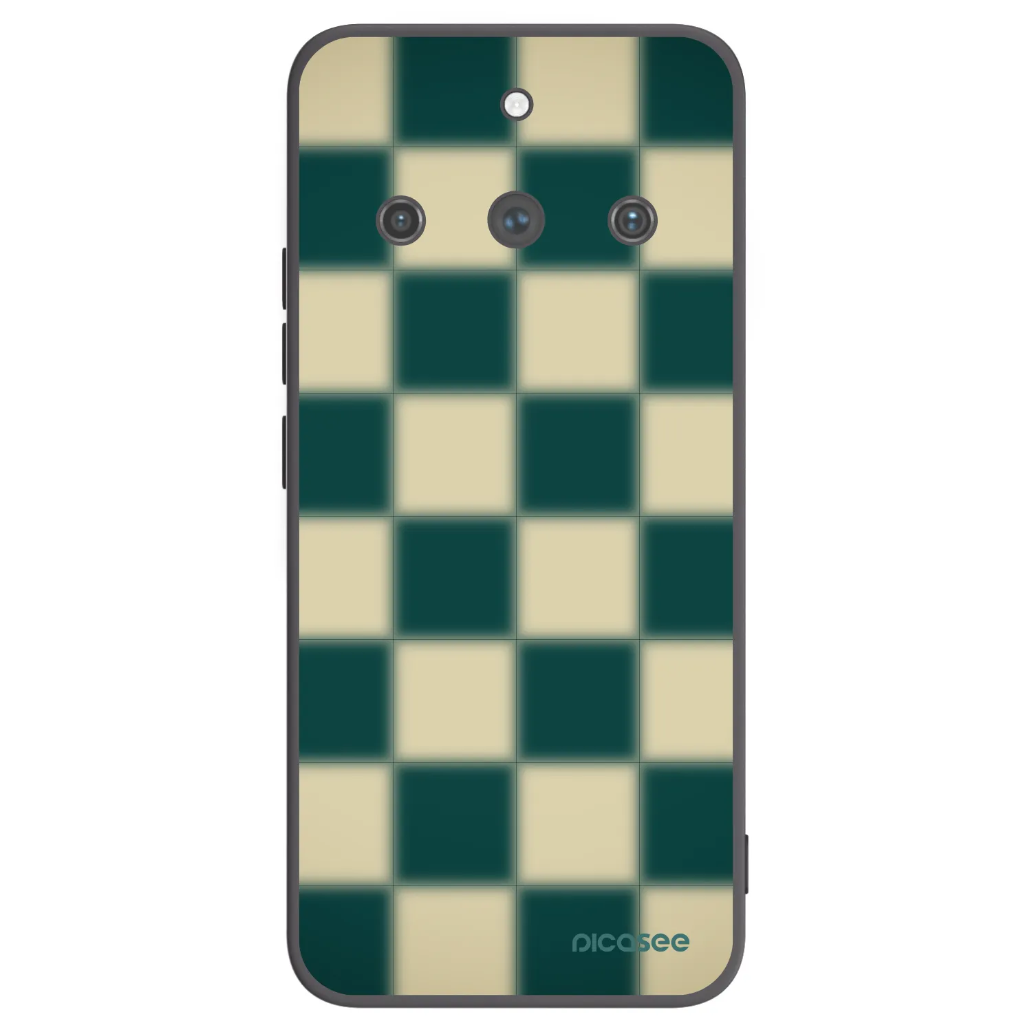 Picasee silikonski črni ovitek za Realme 11 Pro+ - Shadow Chess