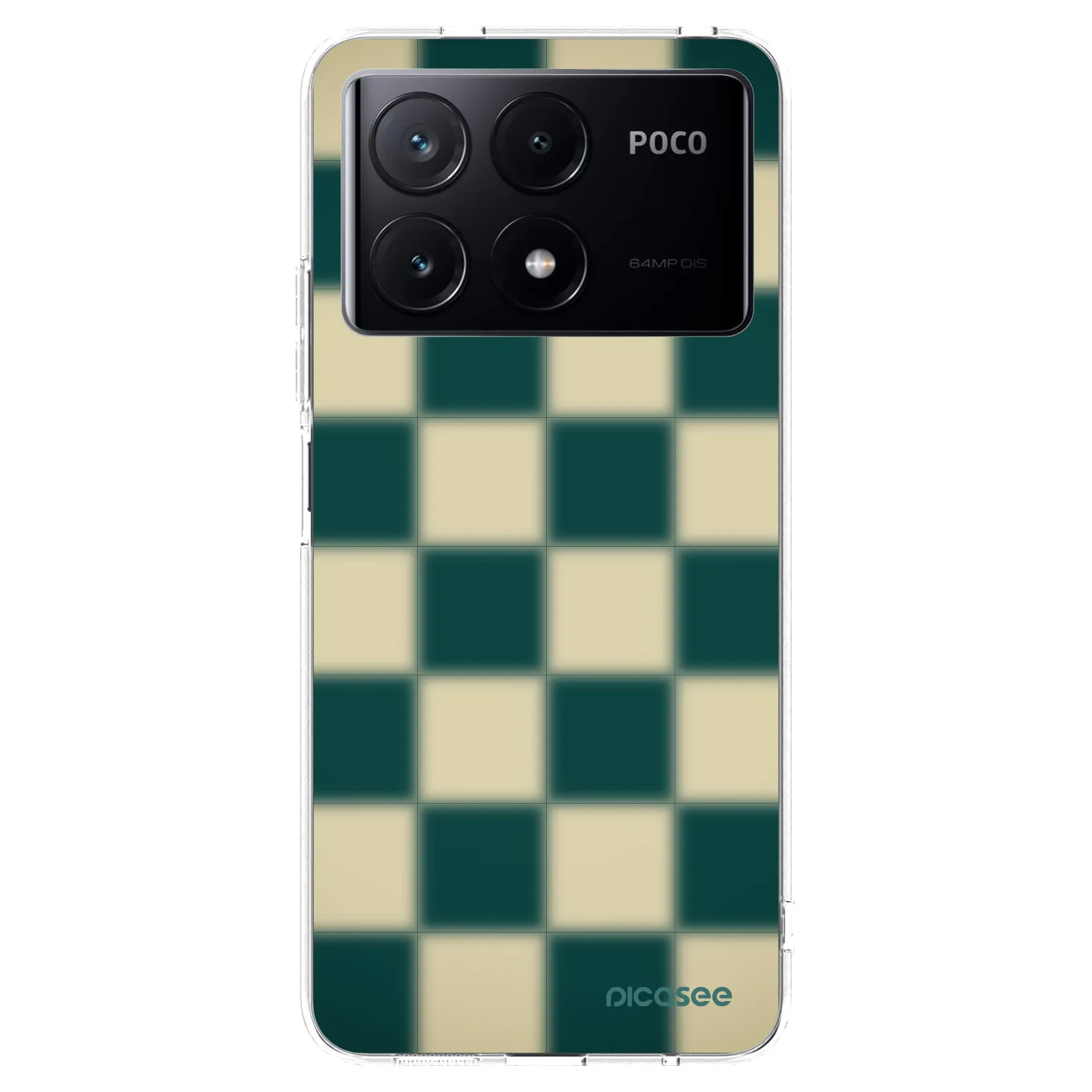 Picasee silikonski prozorni ovitek za Xiaomi Poco X6 Pro - Shadow Chess
