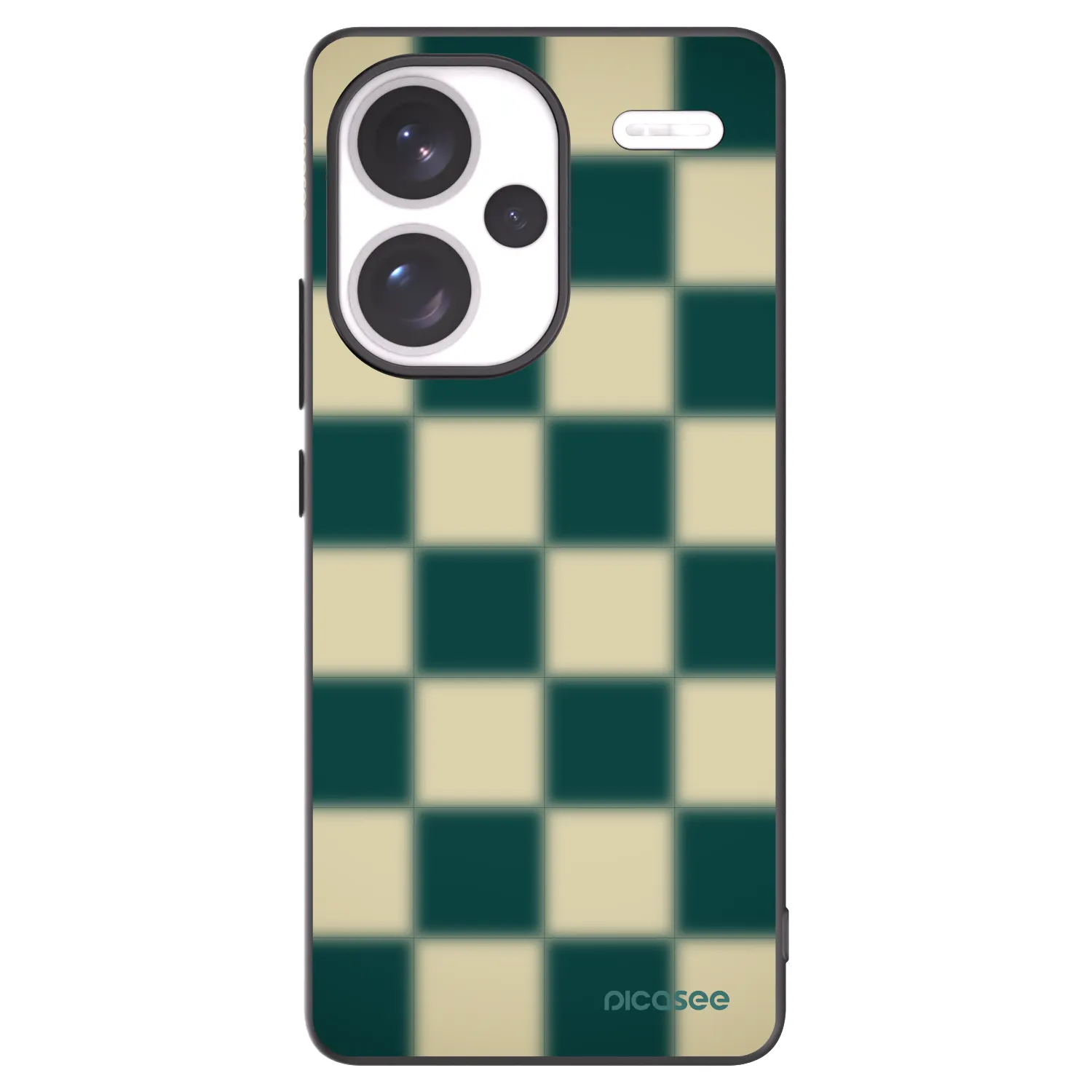 Picasee silikonski črni ovitek za Xiaomi Redmi Note 13 Pro+ 5G - Shadow Chess