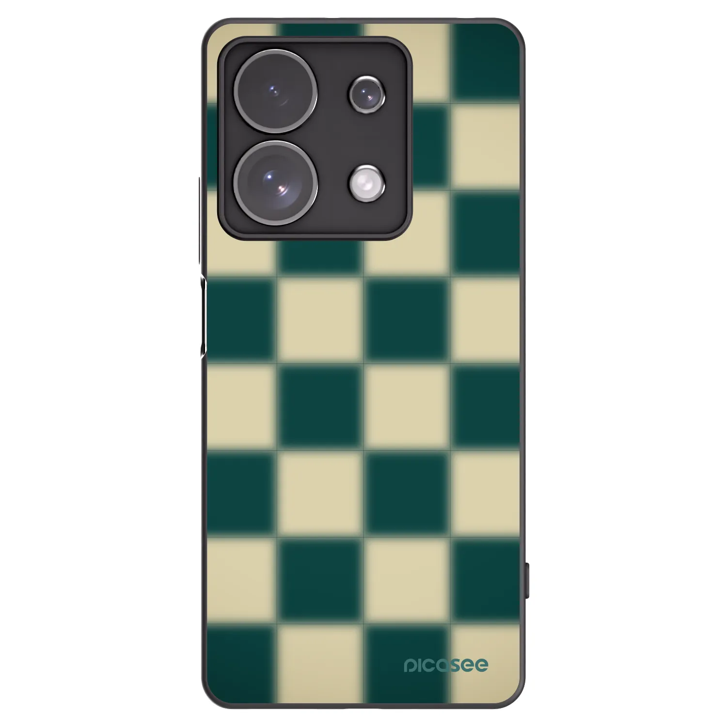 Picasee silikonski črni ovitek za Xiaomi Redmi Note 13 Pro 4G - Shadow Chess