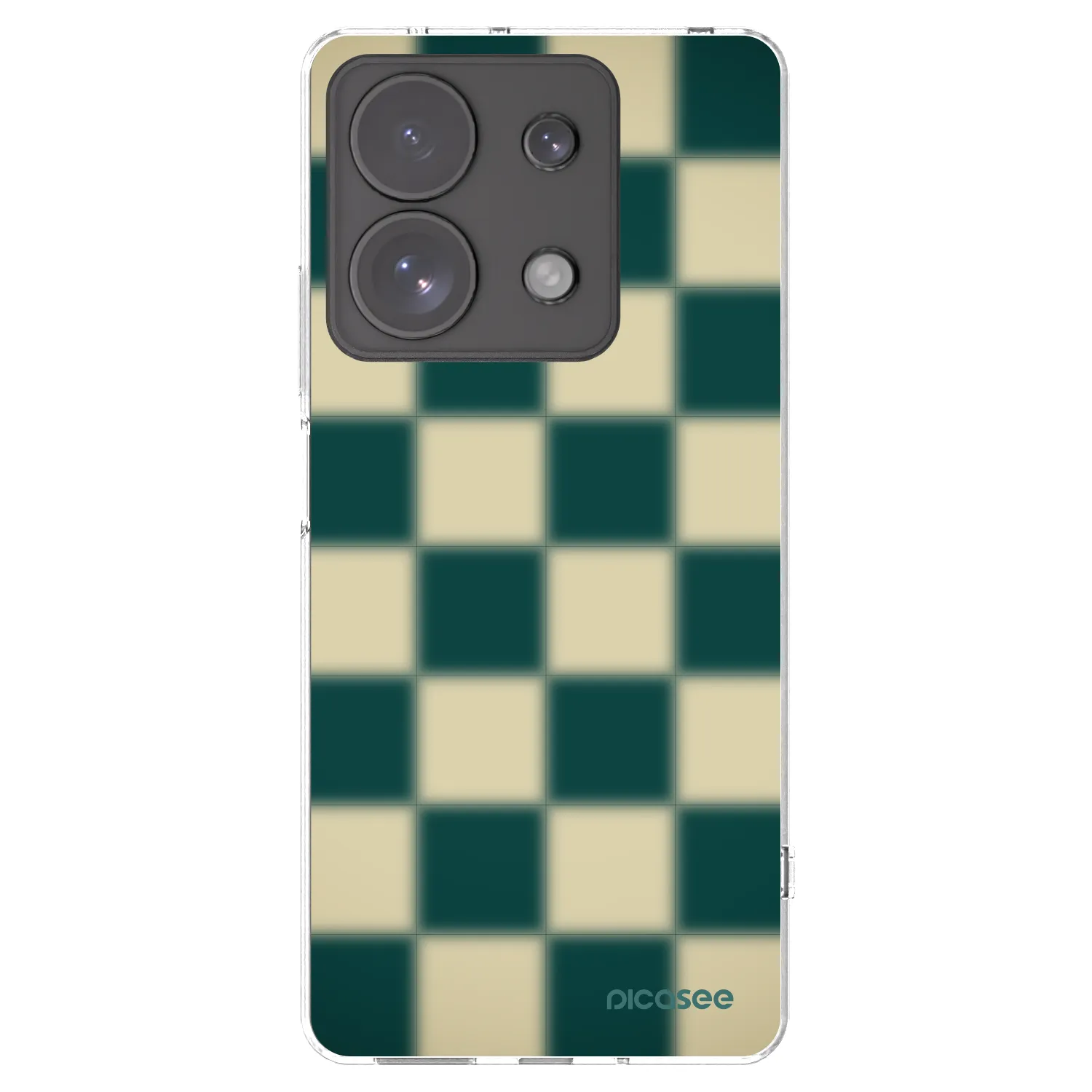 Picasee silikonski prozorni ovitek za Xiaomi Redmi Note 13 Pro 4G - Shadow Chess