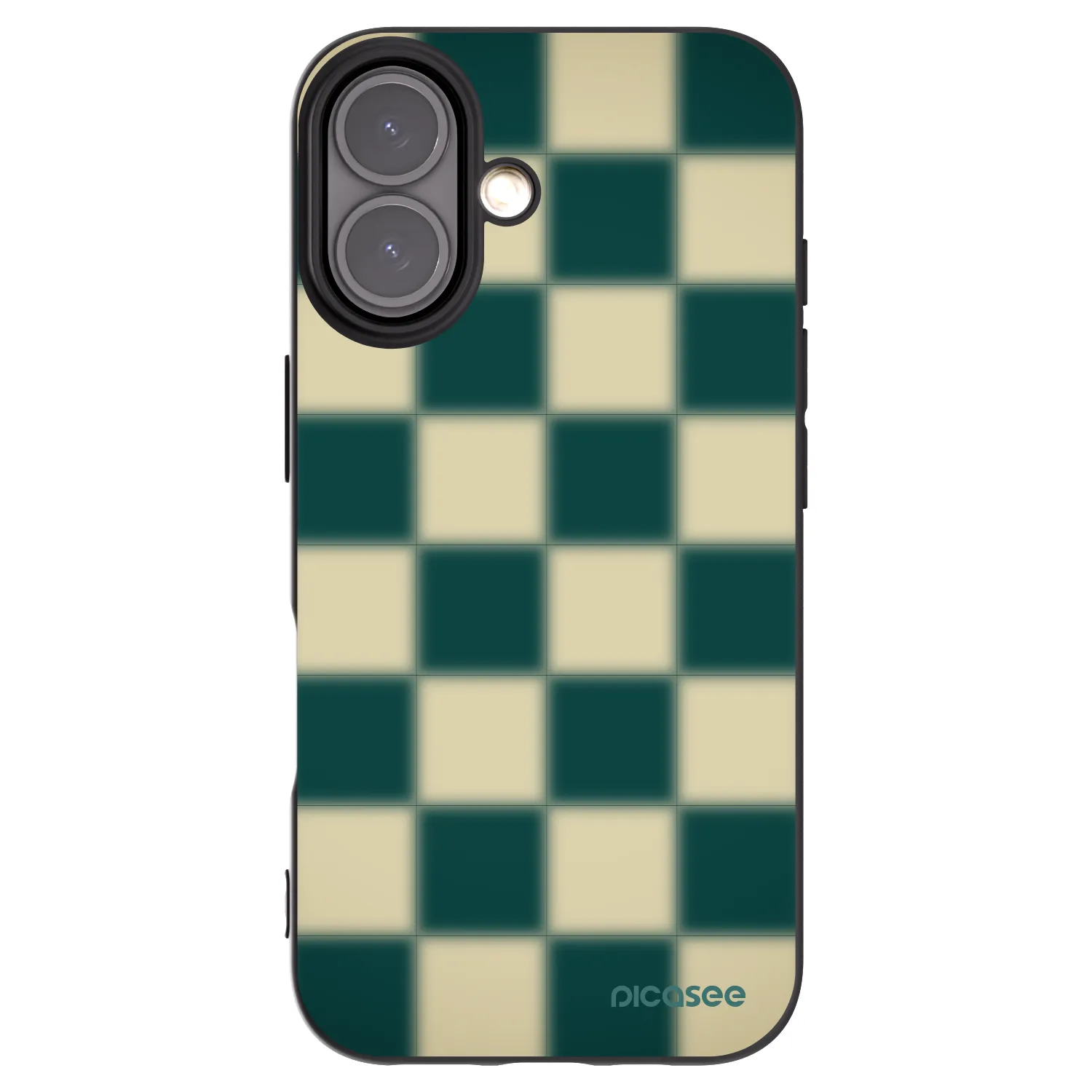 Picasee silikonski črni ovitek za Apple iPhone 16 - Shadow Chess