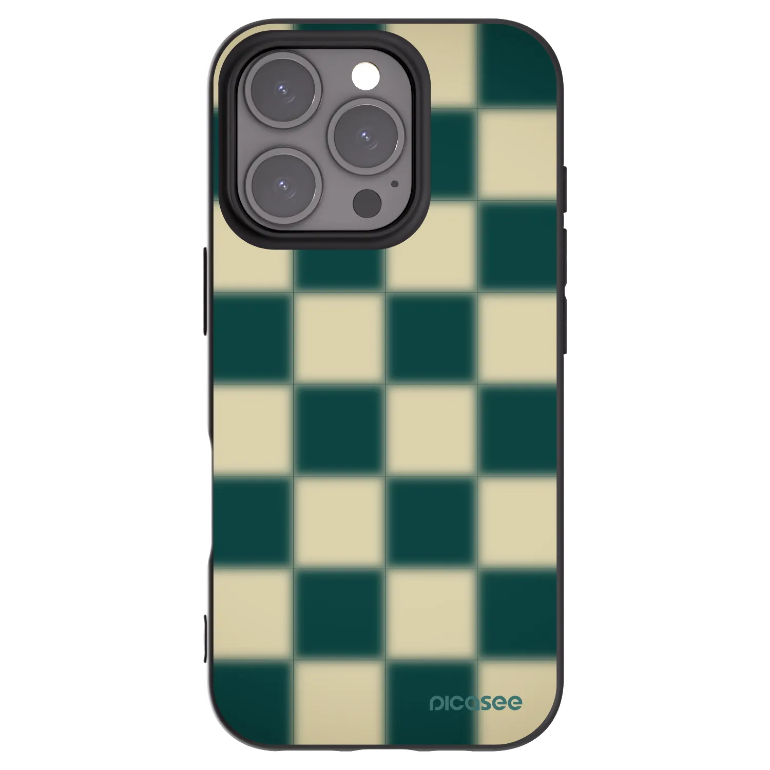 Picasee silikonski črni ovitek za Apple iPhone 16 Pro - Shadow Chess