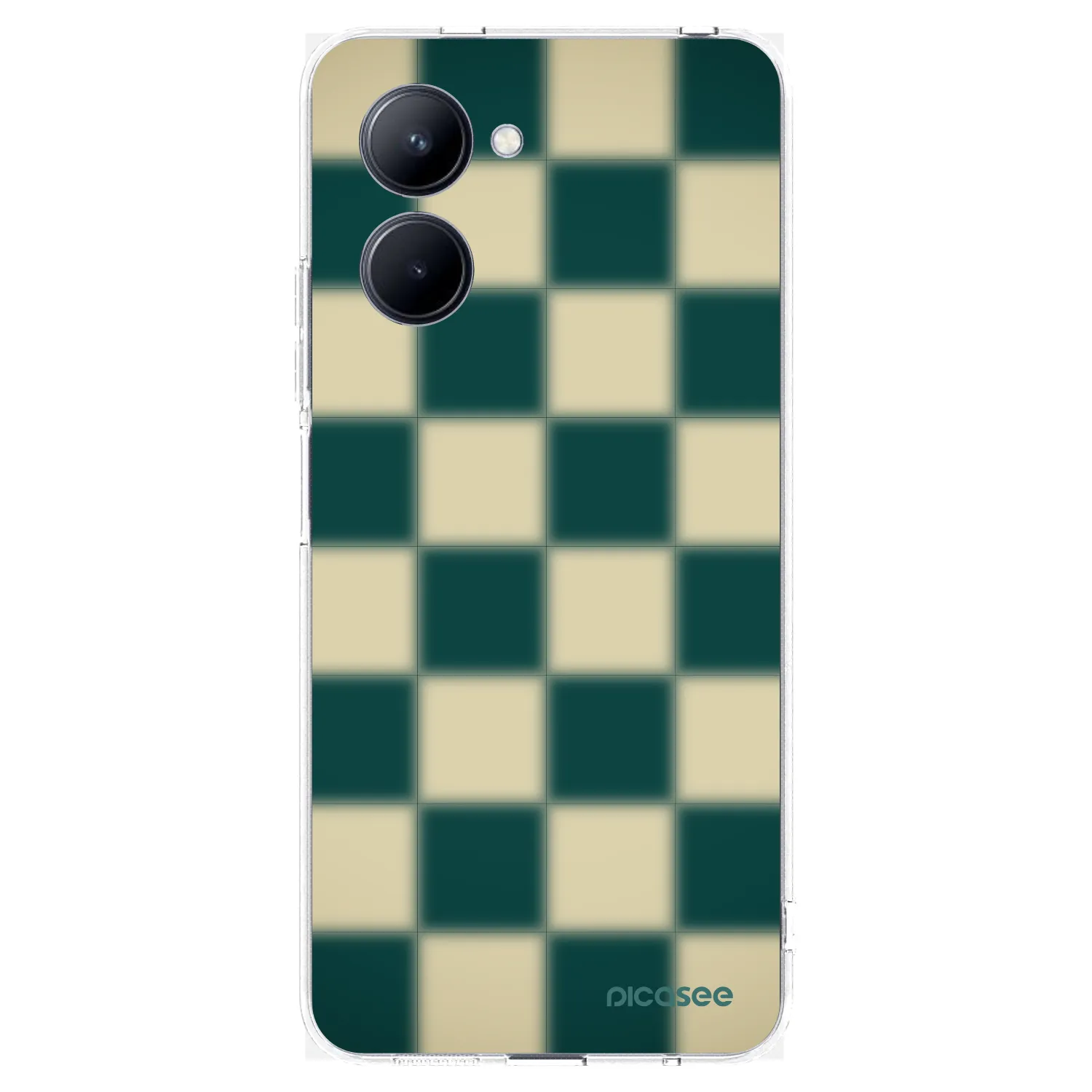 Picasee silikonski prozorni ovitek za Realme C33 (2023) - Shadow Chess