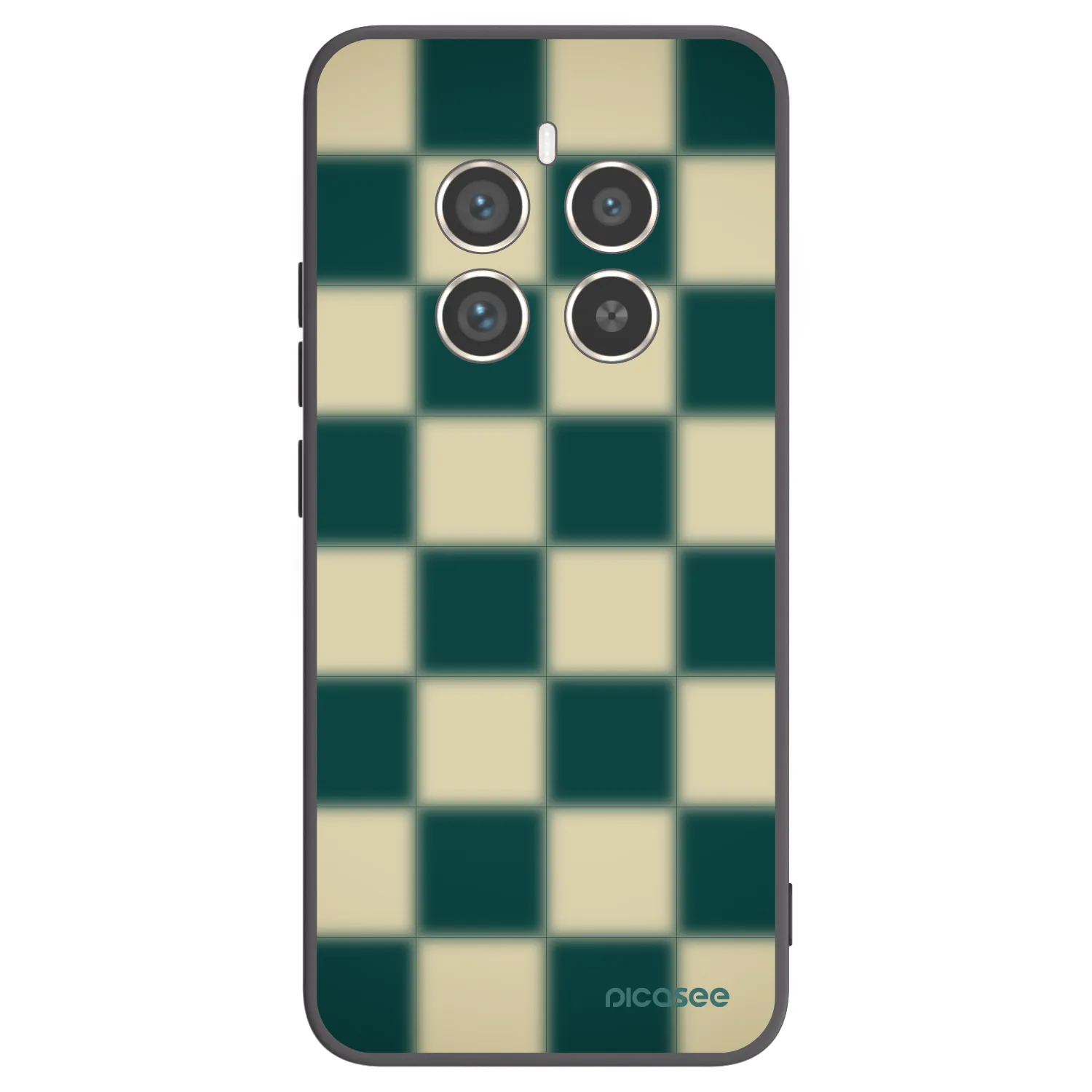 Picasee silikonski črni ovitek za Realme 12 Pro 5G - Shadow Chess