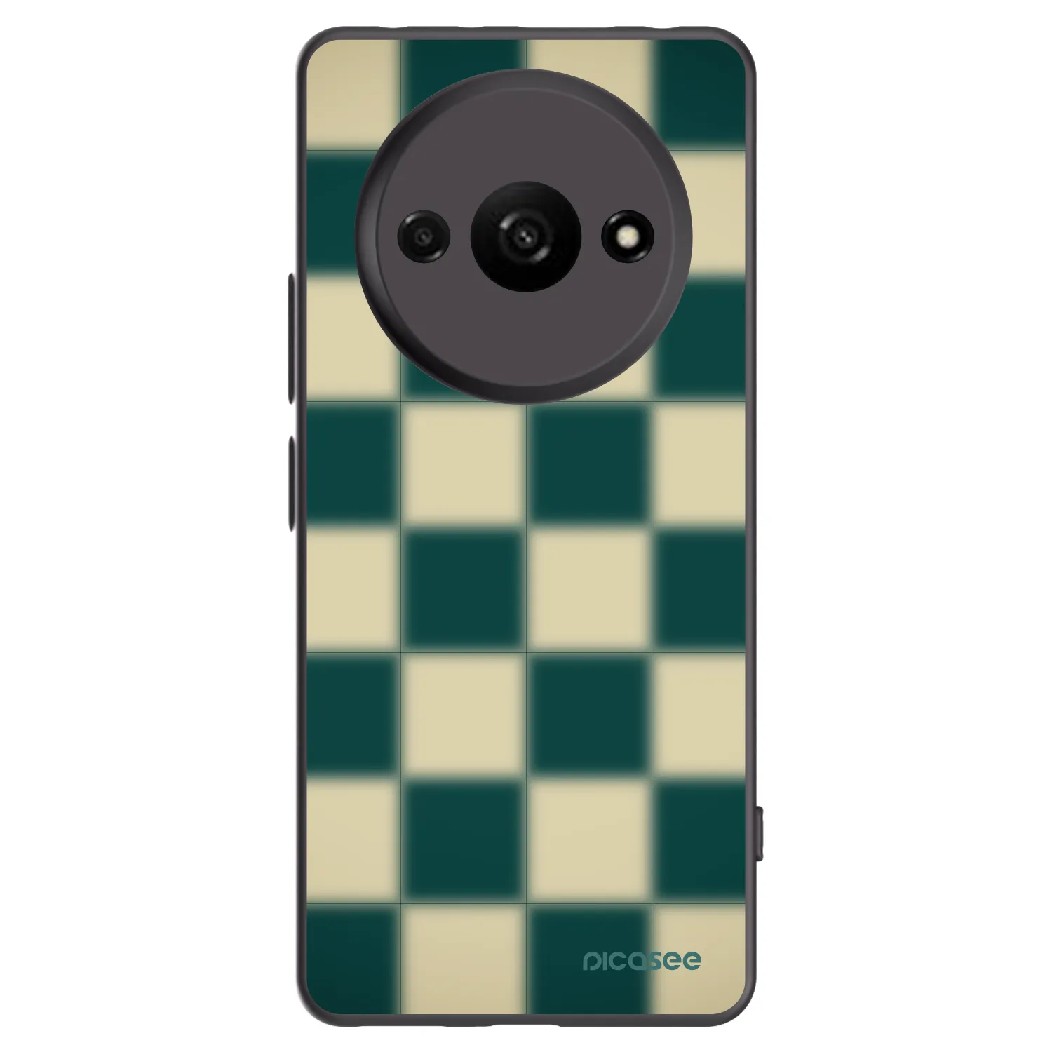 Picasee silikonski črni ovitek za Xiaomi Redmi A3 - Shadow Chess