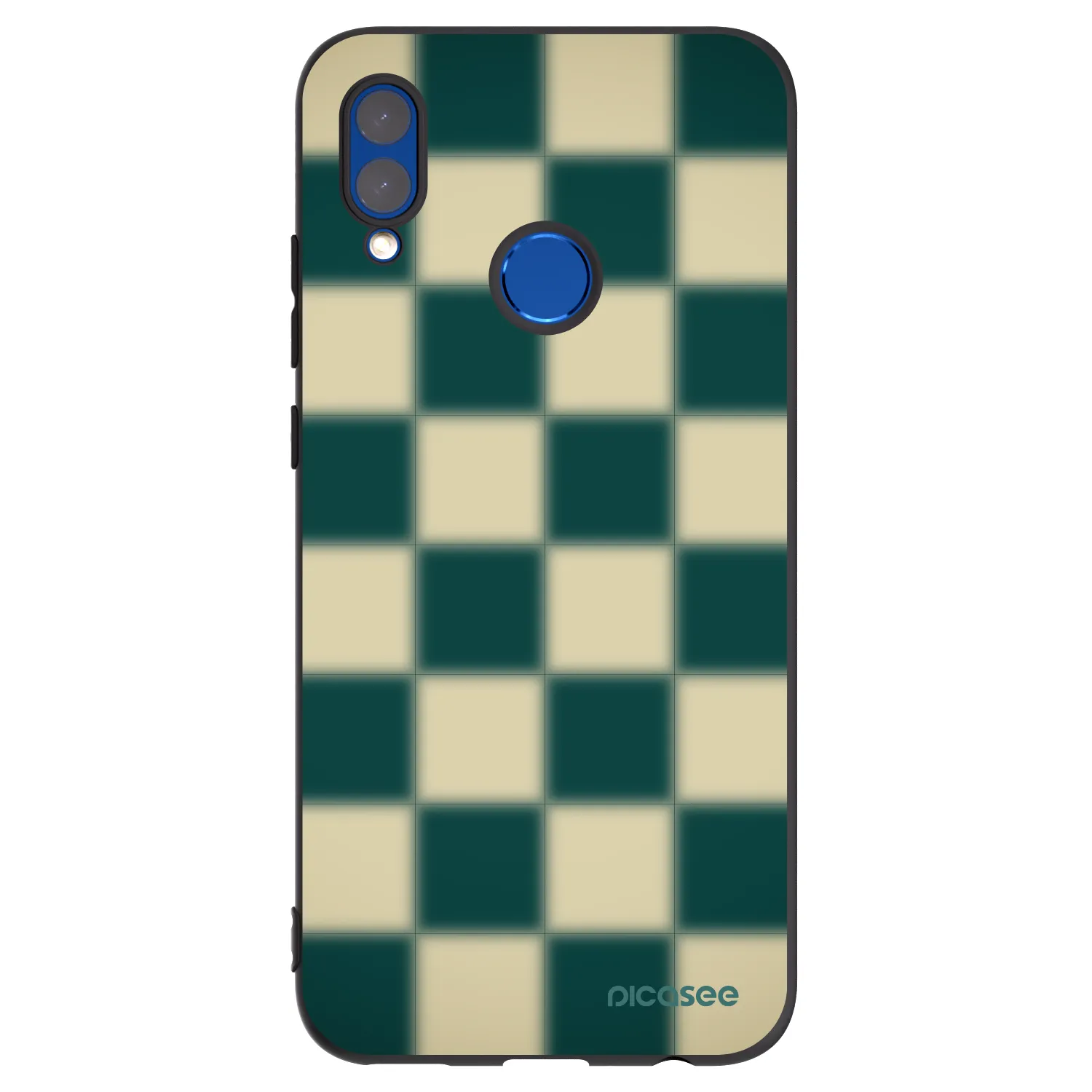 Picasee silikonski črni ovitek za Huawei P Smart 2019 - Shadow Chess