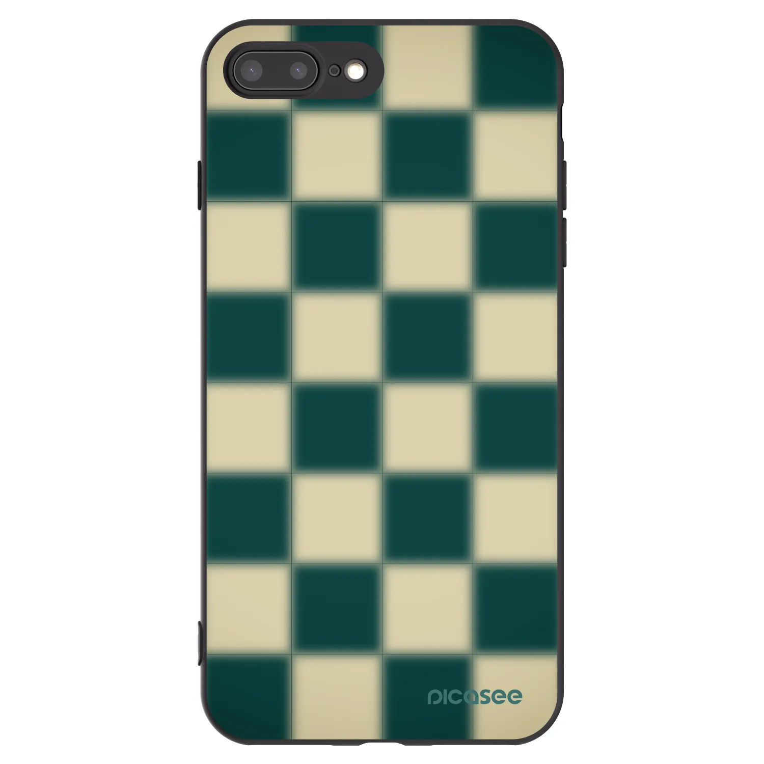 Picasee silikonski črni ovitek za Apple iPhone 8 Plus - Shadow Chess