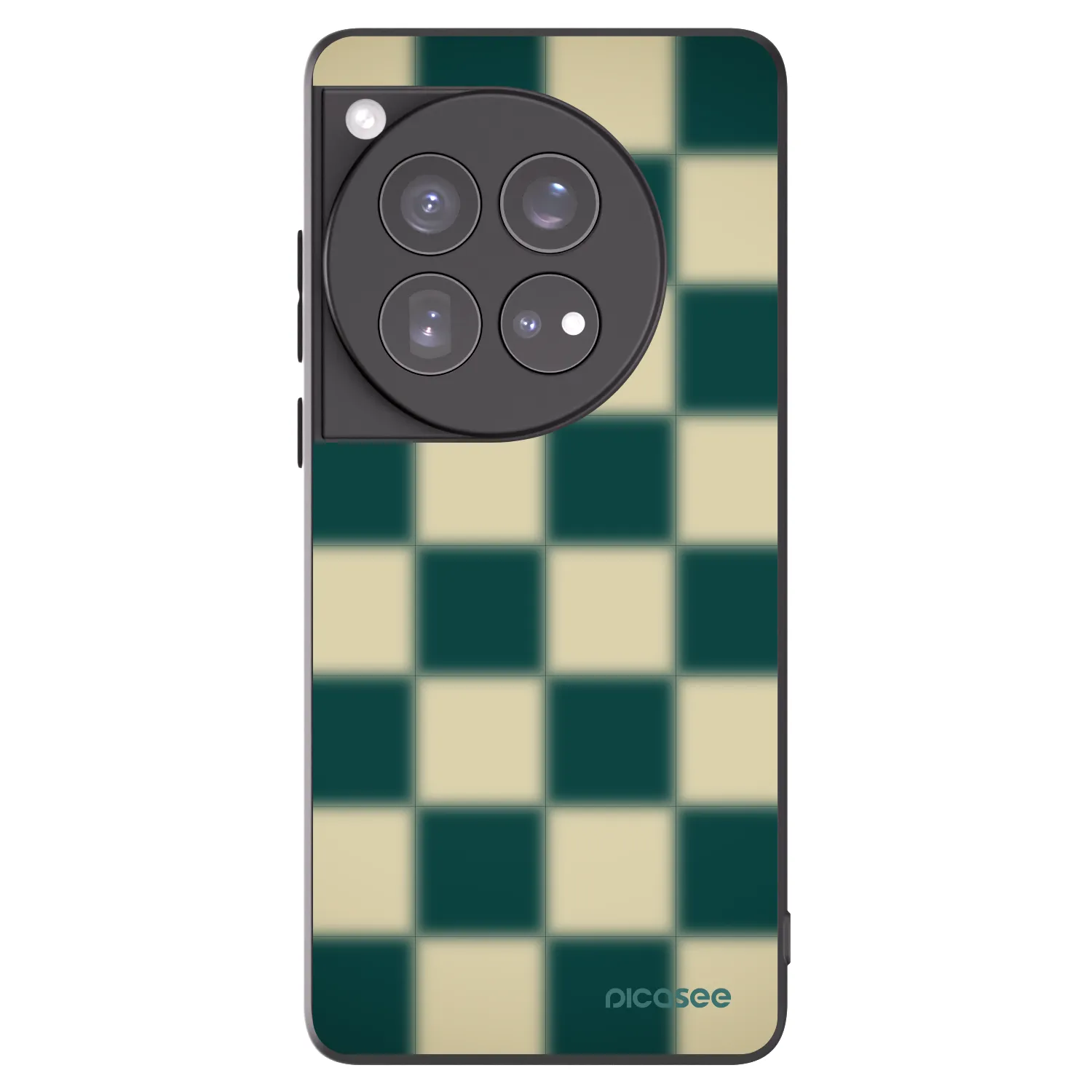 Picasee silikonski črni ovitek za OnePlus 12 5G - Shadow Chess