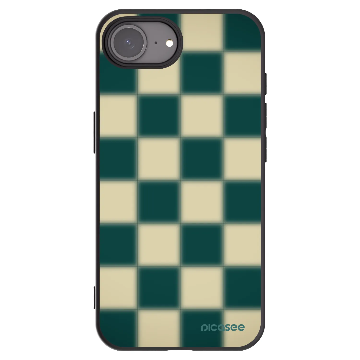 Picasee silikonski črni ovitek za Apple iPhone 16e - Shadow Chess