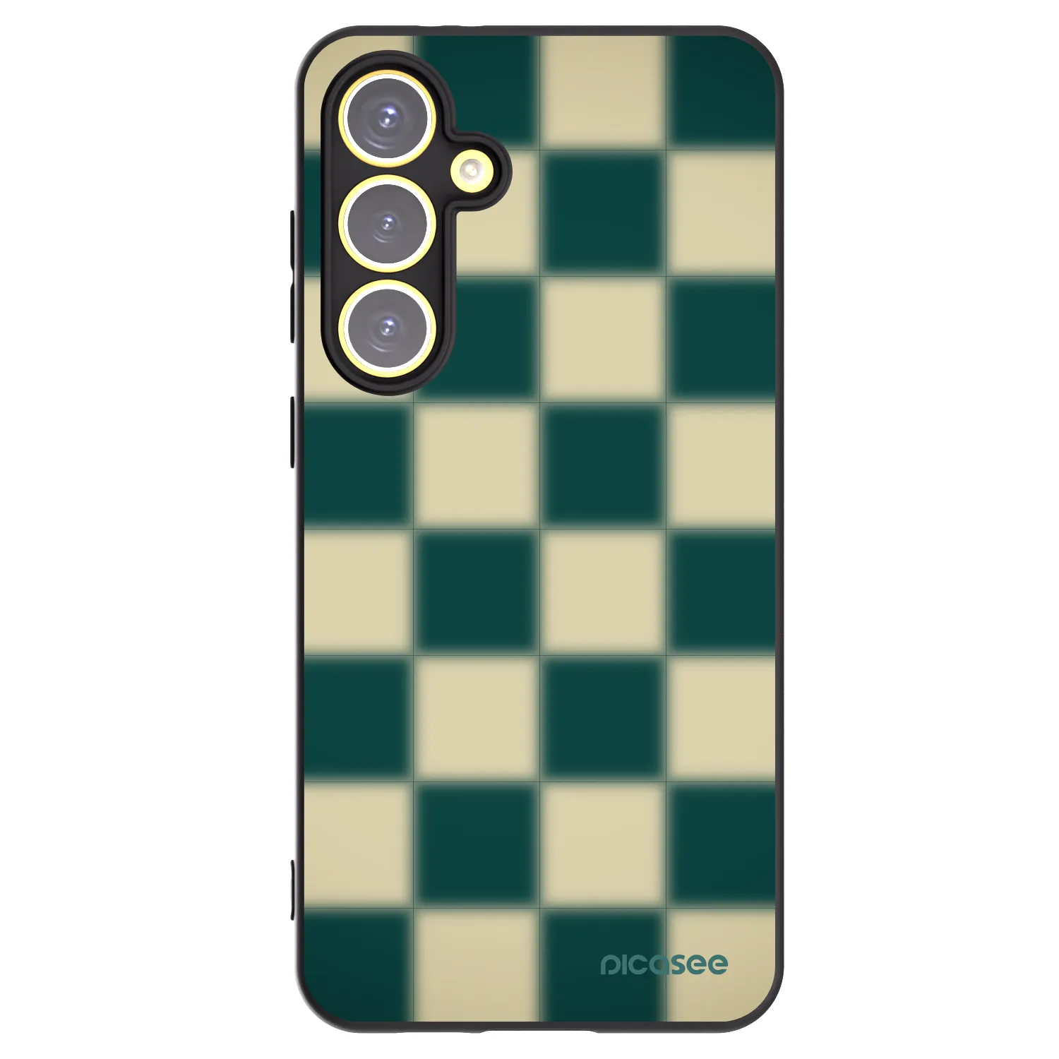 Picasee silikonski črni ovitek za Samsung Galaxy S24 FE S721B - Shadow Chess