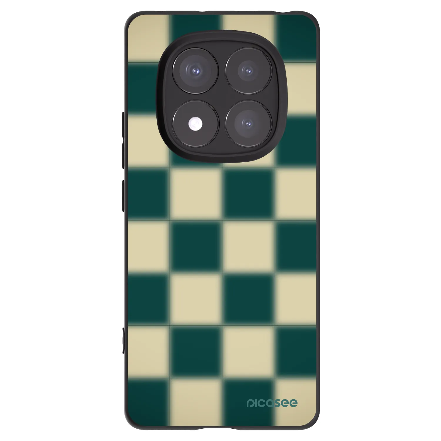 Picasee silikonski črni ovitek za Xiaomi Redmi Note 14 Pro 5G - Shadow Chess