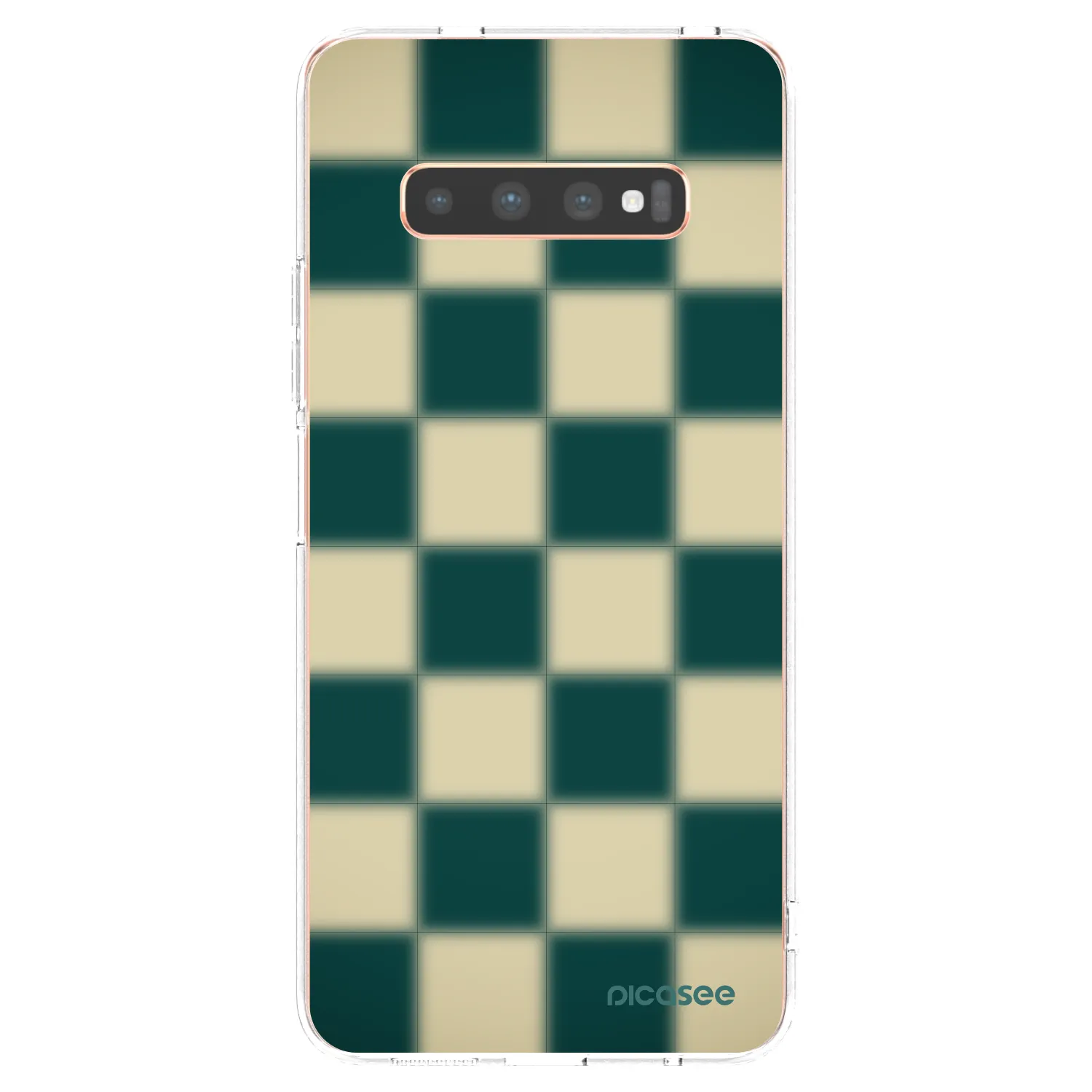 Picasee silikonski prozorni ovitek za Samsung Galaxy S10 Plus G975 - Shadow Chess