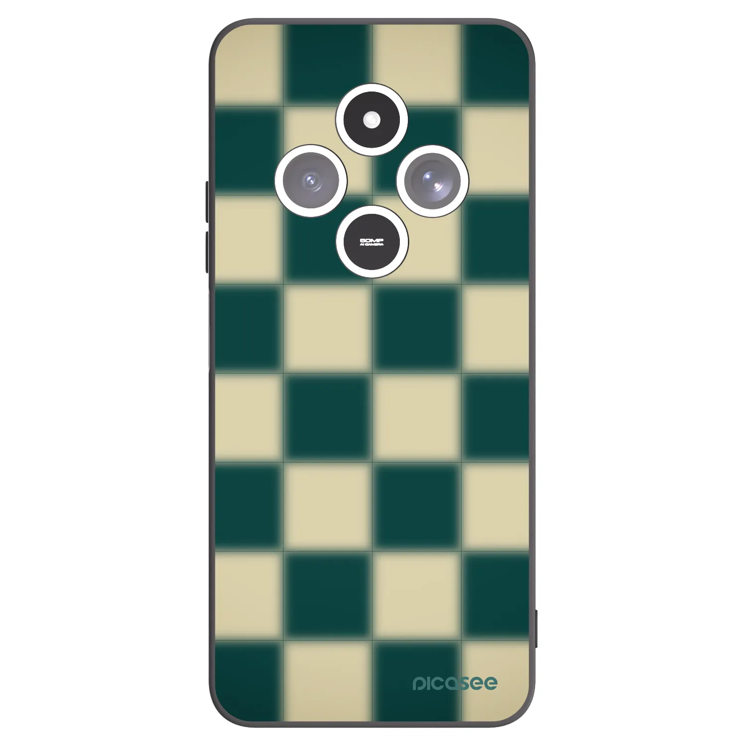 Picasee silikonski črni ovitek za Xiaomi Redmi 14C - Shadow Chess