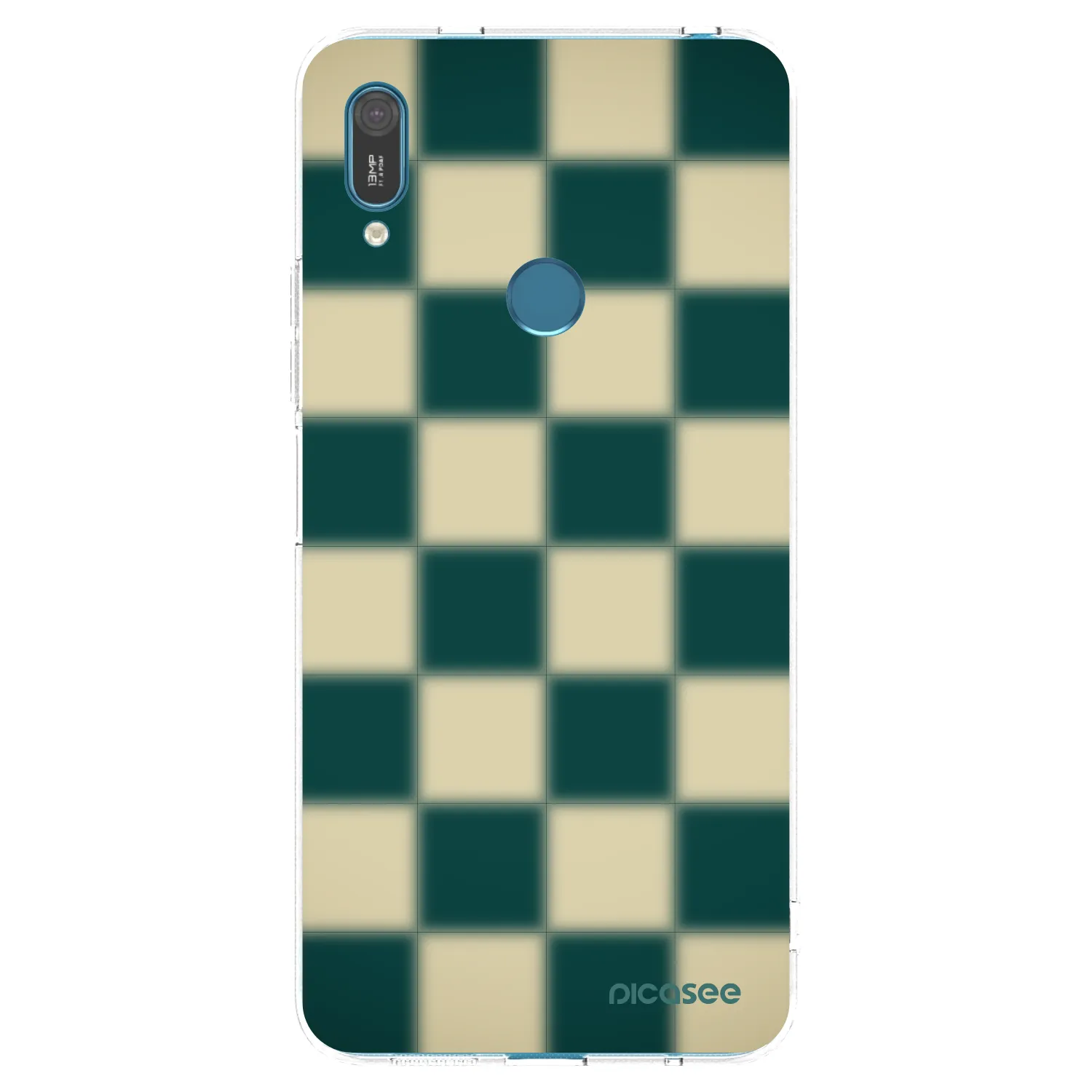 Picasee silikonski prozorni ovitek za Huawei Y7 2019 - Shadow Chess