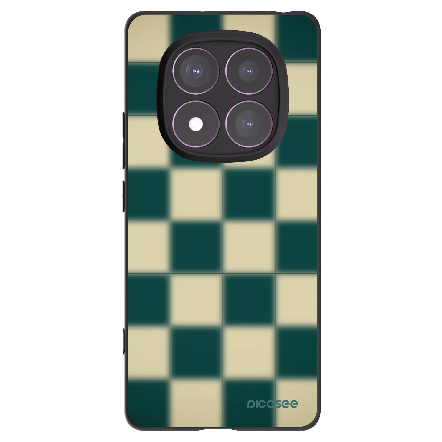 Picasee silikonski črni ovitek za Xiaomi Redmi Note 14 Pro 4G - Shadow Chess