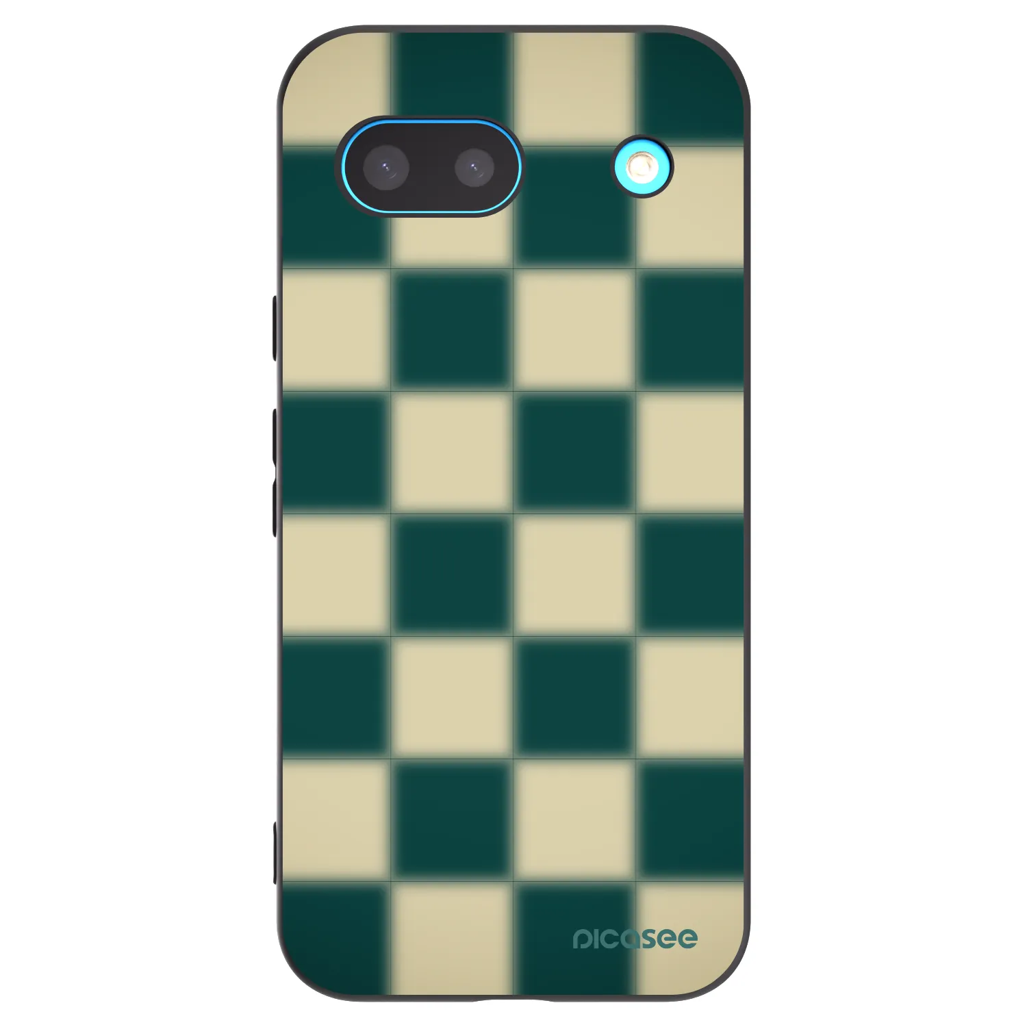 Picasee silikonski črni ovitek za Google Pixel 8 - Shadow Chess