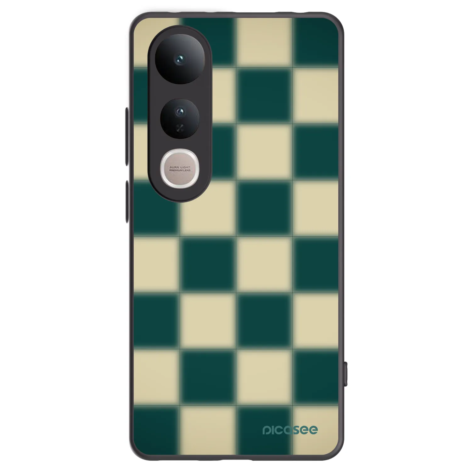 Picasee silikonski črni ovitek za Vivo V50 Lite 5G - Shadow Chess