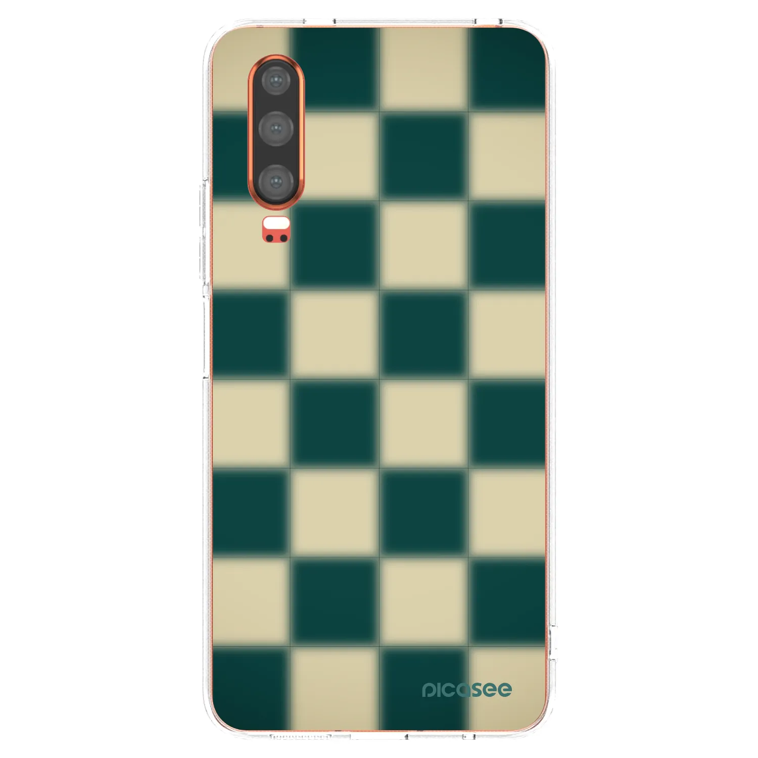 Picasee silikonski prozorni ovitek za Huawei P30 - Shadow Chess