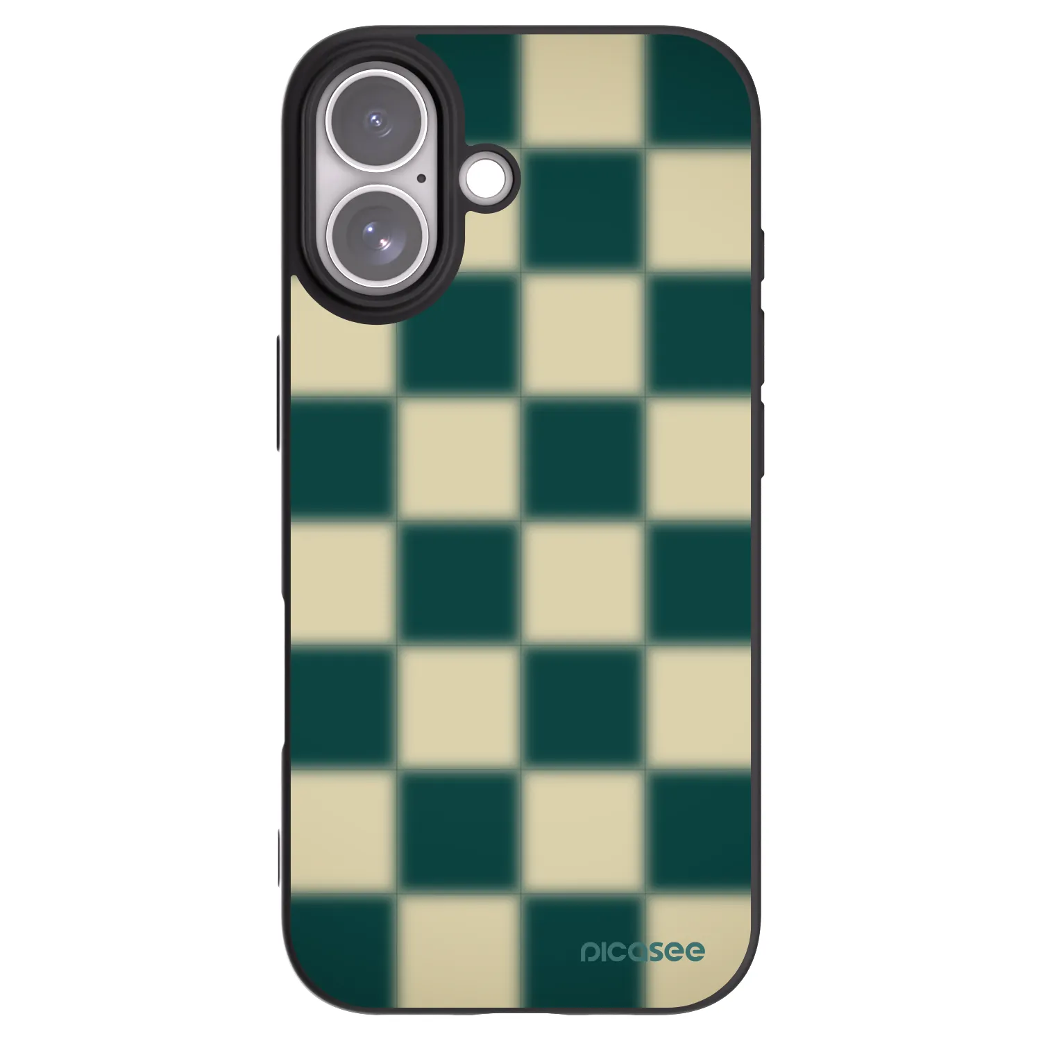 Picasee silikonski črni ovitek za Apple iPhone 17 - Shadow Chess