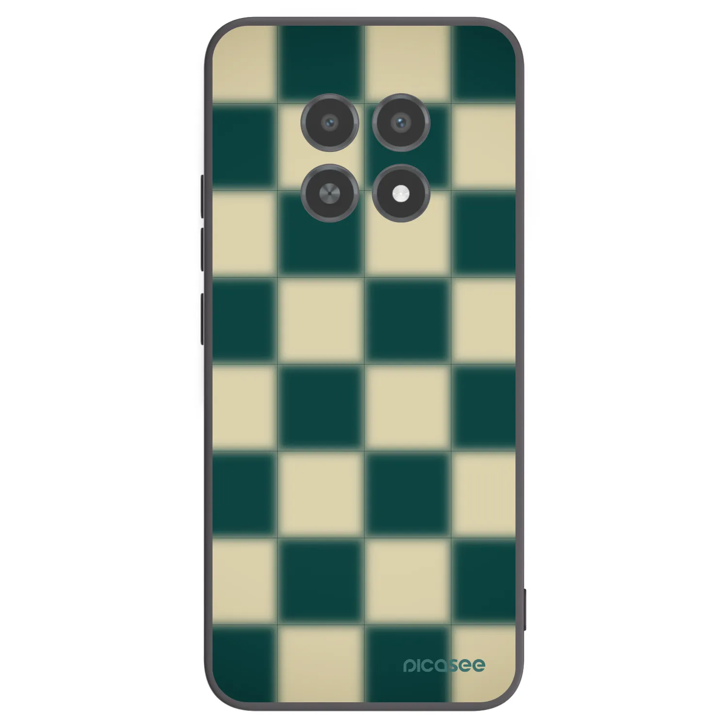 Picasee silikonski črni ovitek za Realme 12X - Shadow Chess