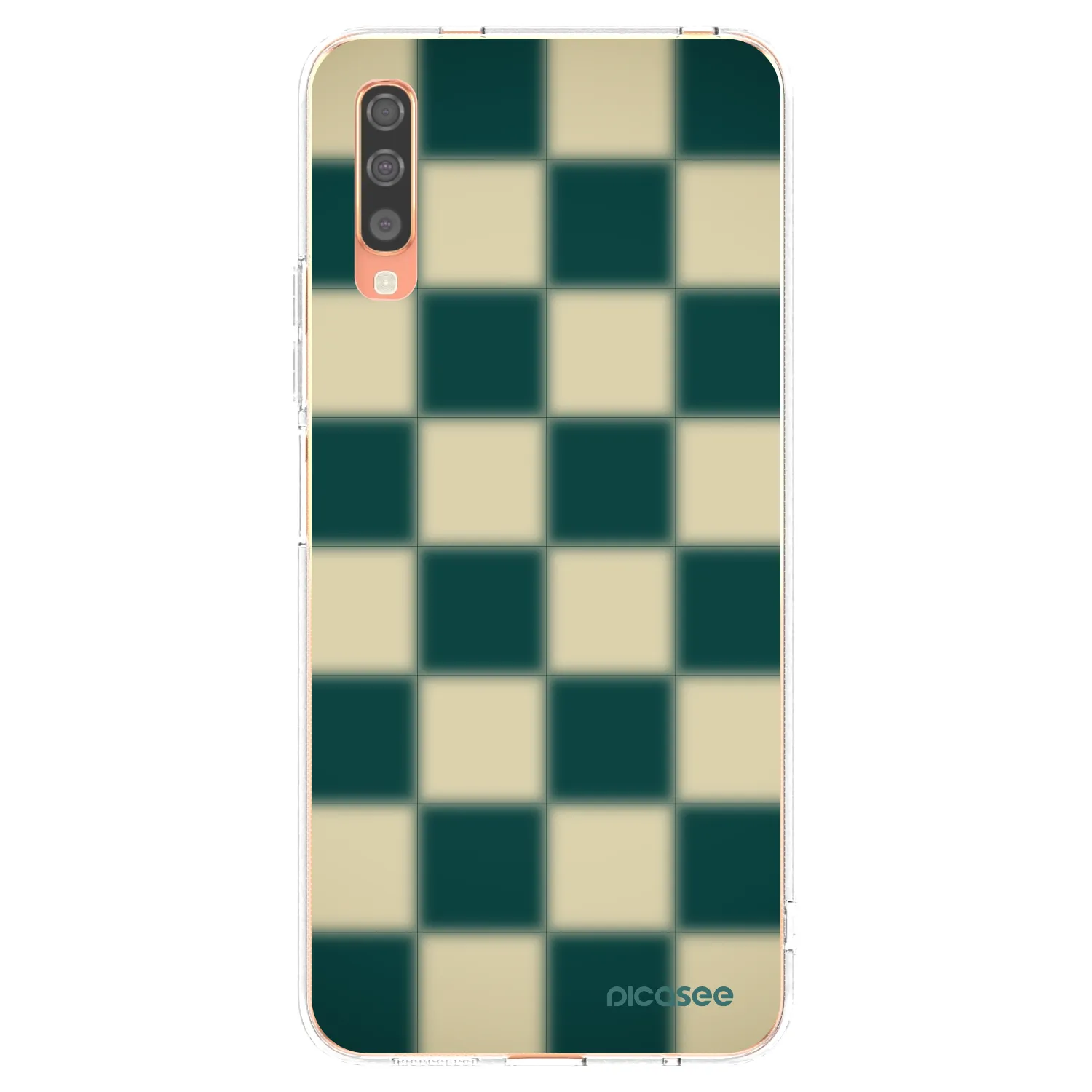 Picasee silikonski prozorni ovitek za Samsung Galaxy A70 A705F - Shadow Chess