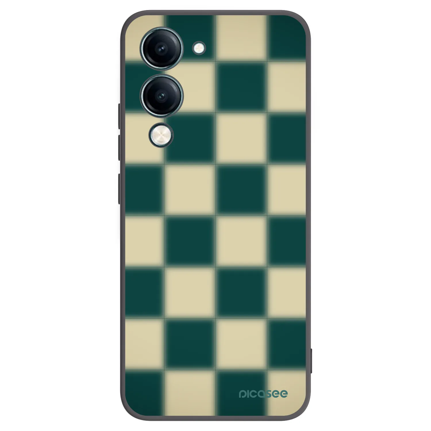 Picasee silikonski črni ovitek za Vivo Y29s 5G - Shadow Chess