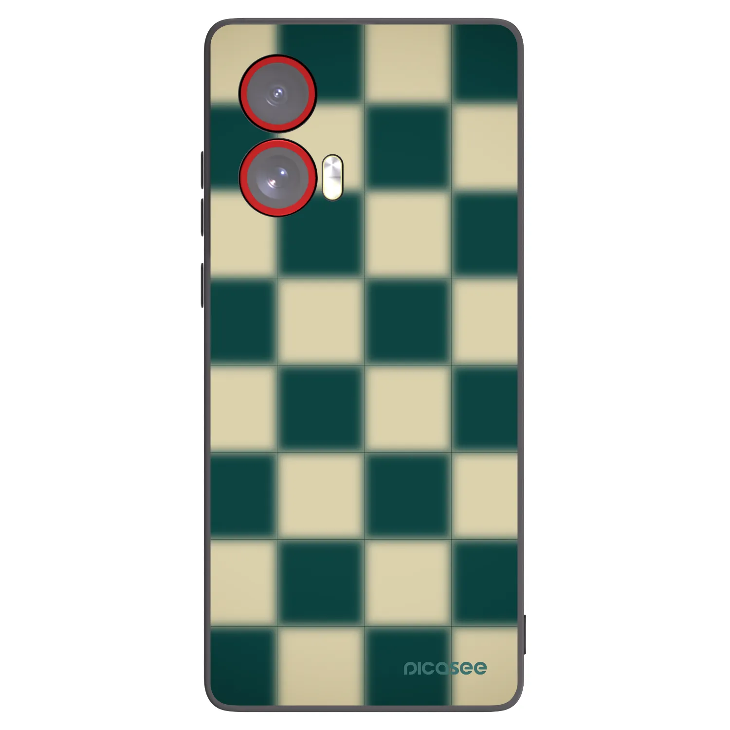 Picasee silikonski črni ovitek za Motorola Edge 50 Fusion - Shadow Chess