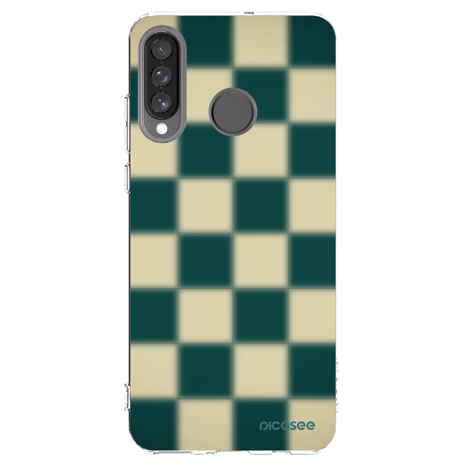 Picasee silikonski prozorni ovitek za Huawei P30 Lite - Shadow Chess