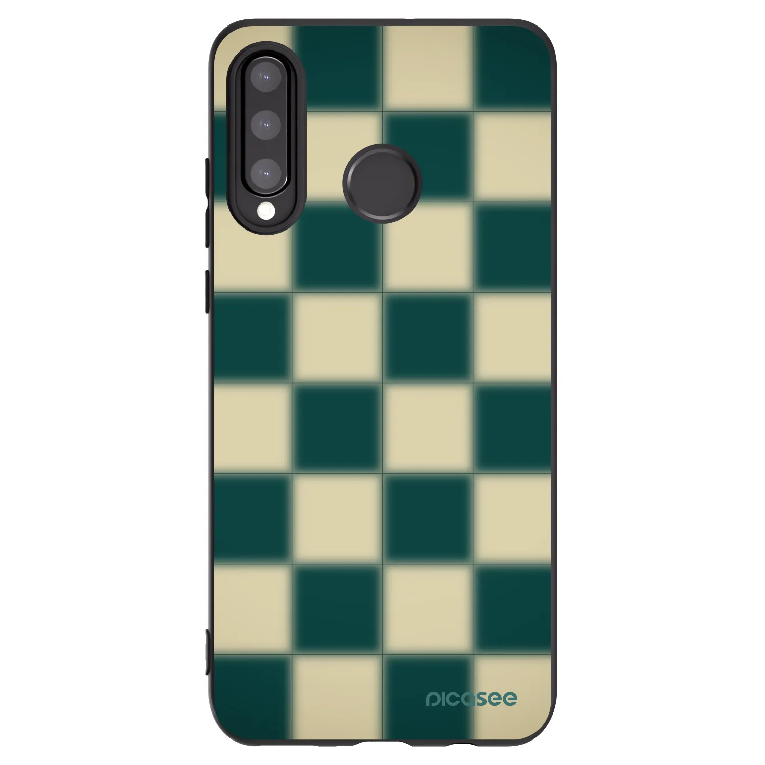 Picasee silikonski črni ovitek za Huawei P30 Lite - Shadow Chess