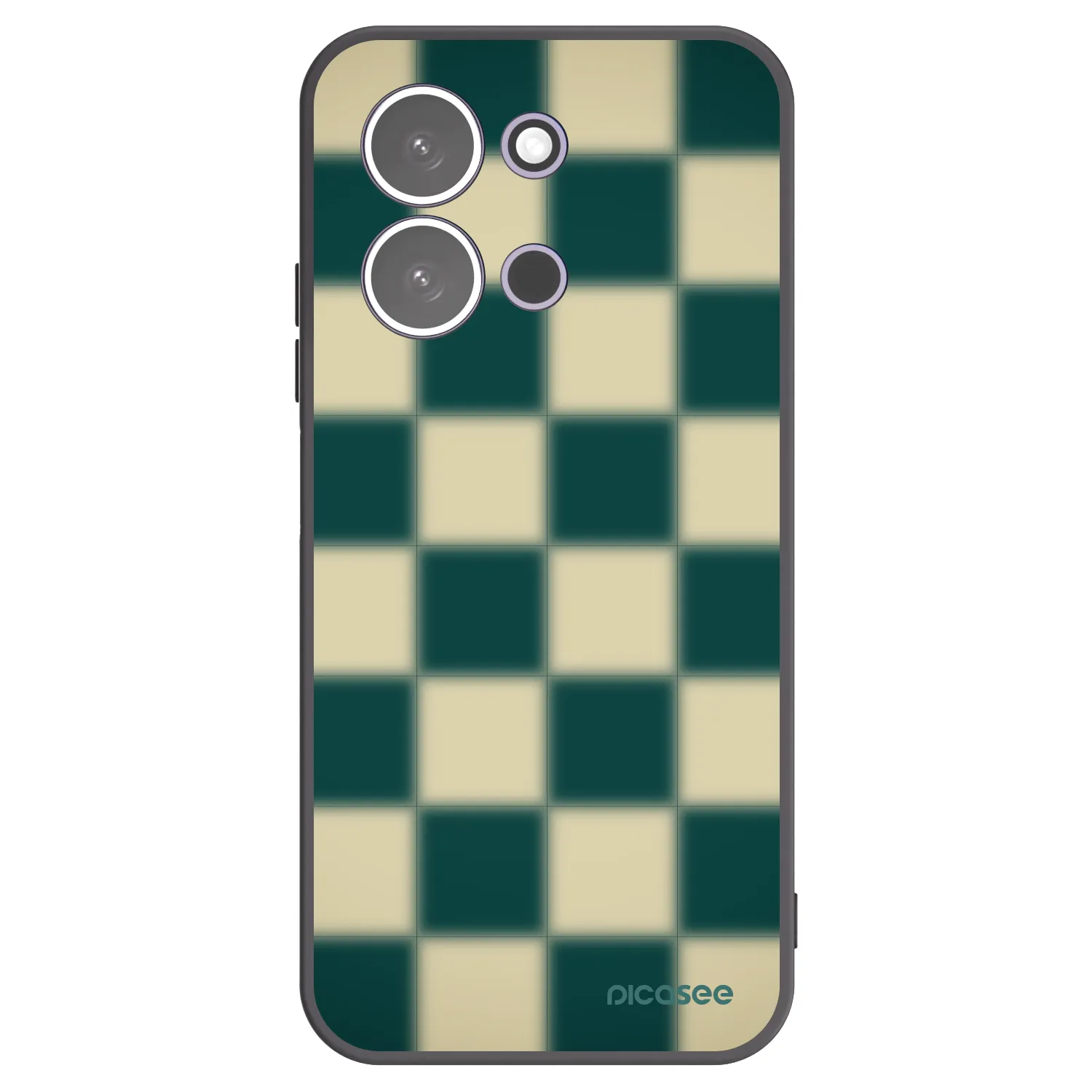 Picasee silikonski črni ovitek za Xiaomi Redmi 15C 5G - Shadow Chess