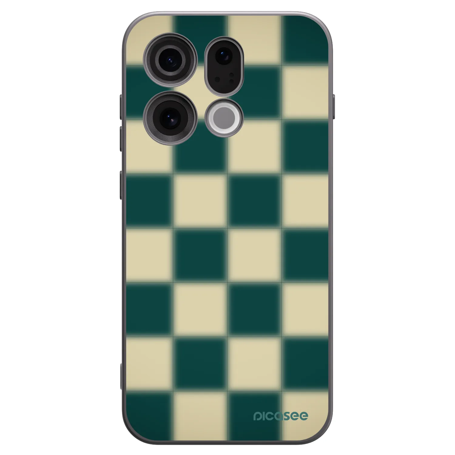 Picasee silikonski črni ovitek za OPPO Find X9 - Shadow Chess