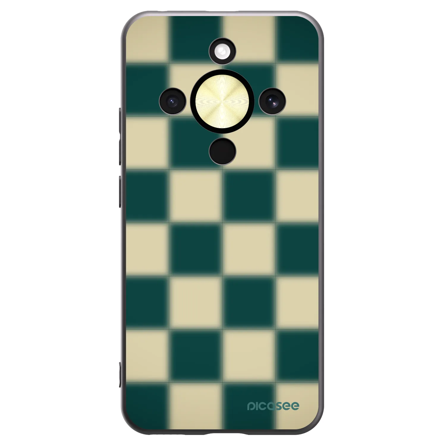 Picasee silikonski črni ovitek za Honor Magic8 Lite 5G - Shadow Chess