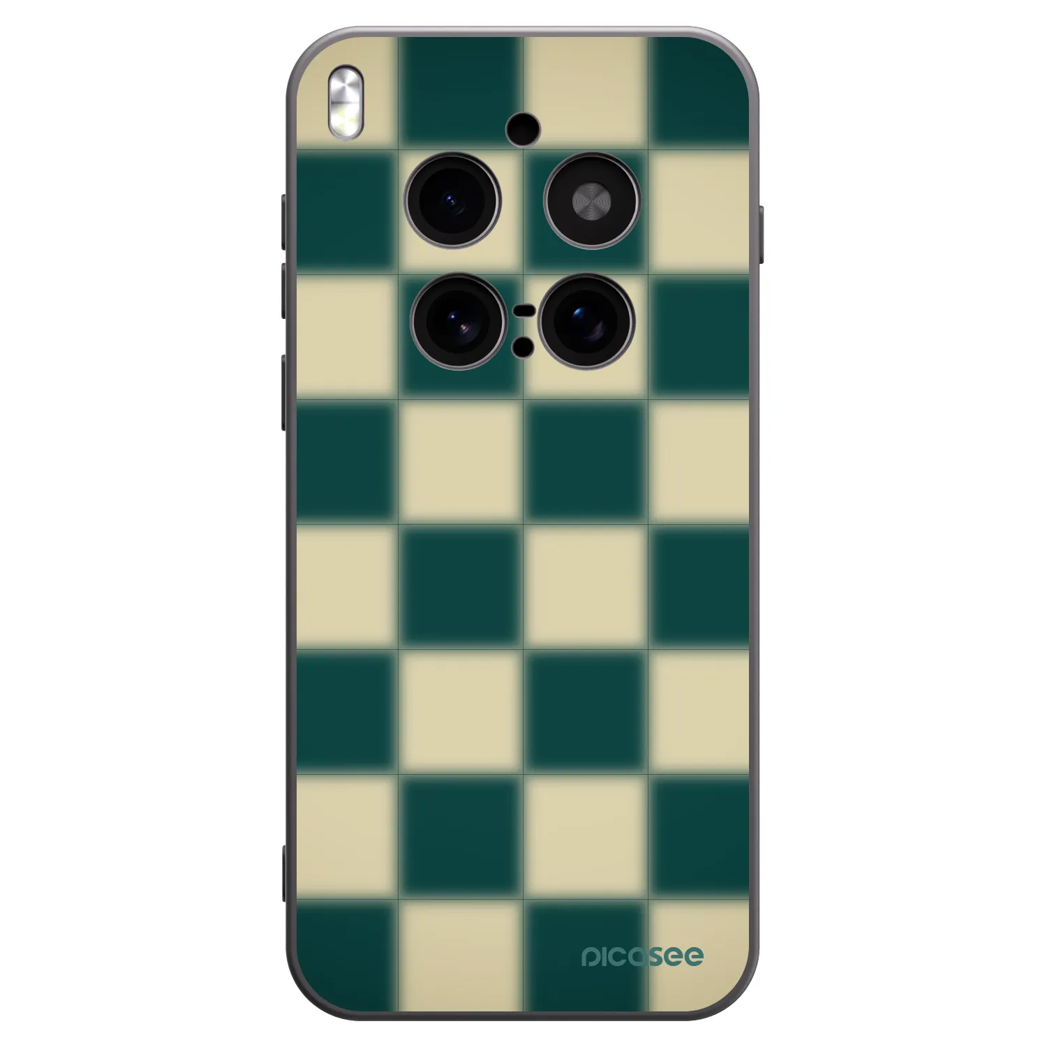 Picasee silikonski črni ovitek za Vivo X300 Pro - Shadow Chess
