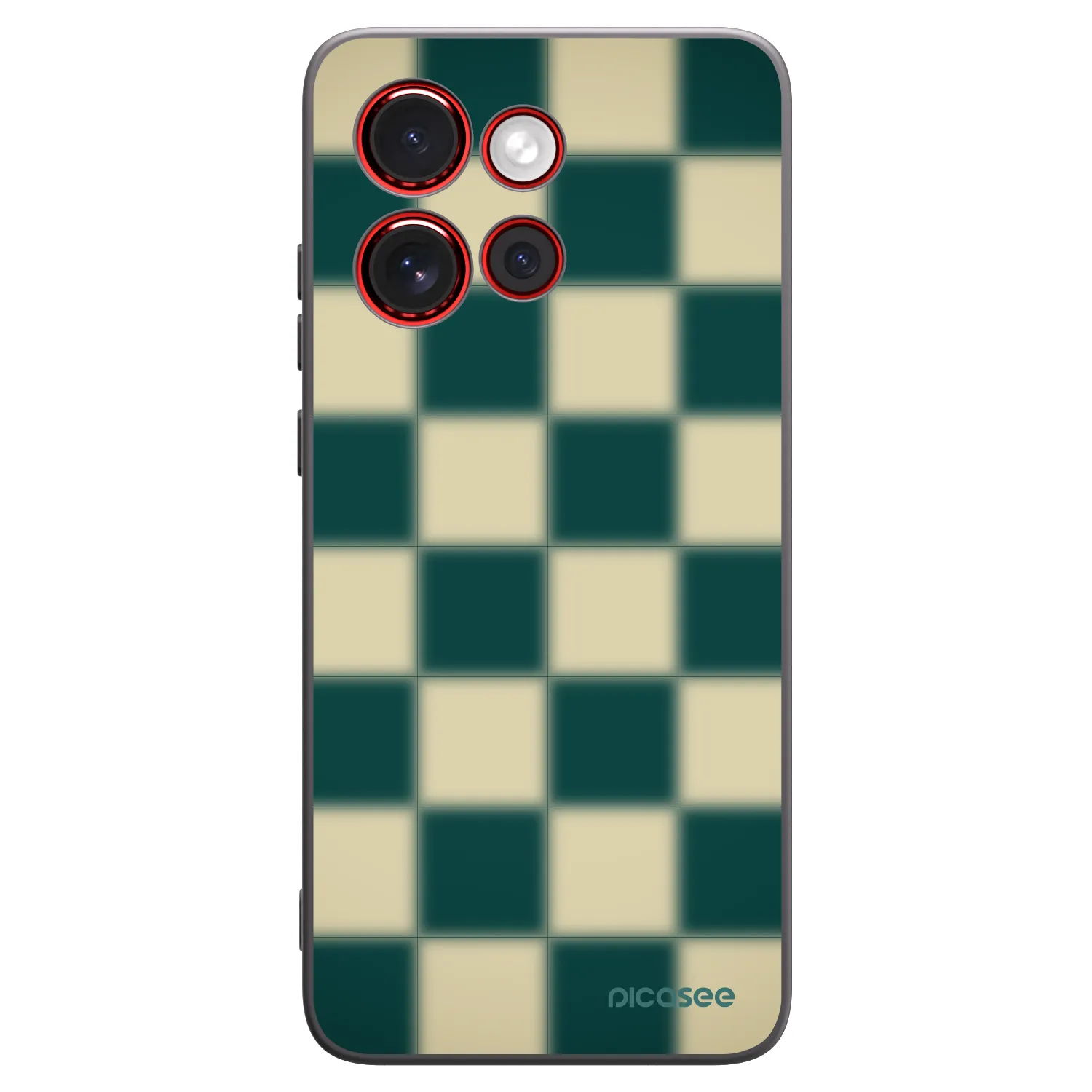 Picasee silikonski črni ovitek za Motorola Edge 60 Neo 5G - Shadow Chess