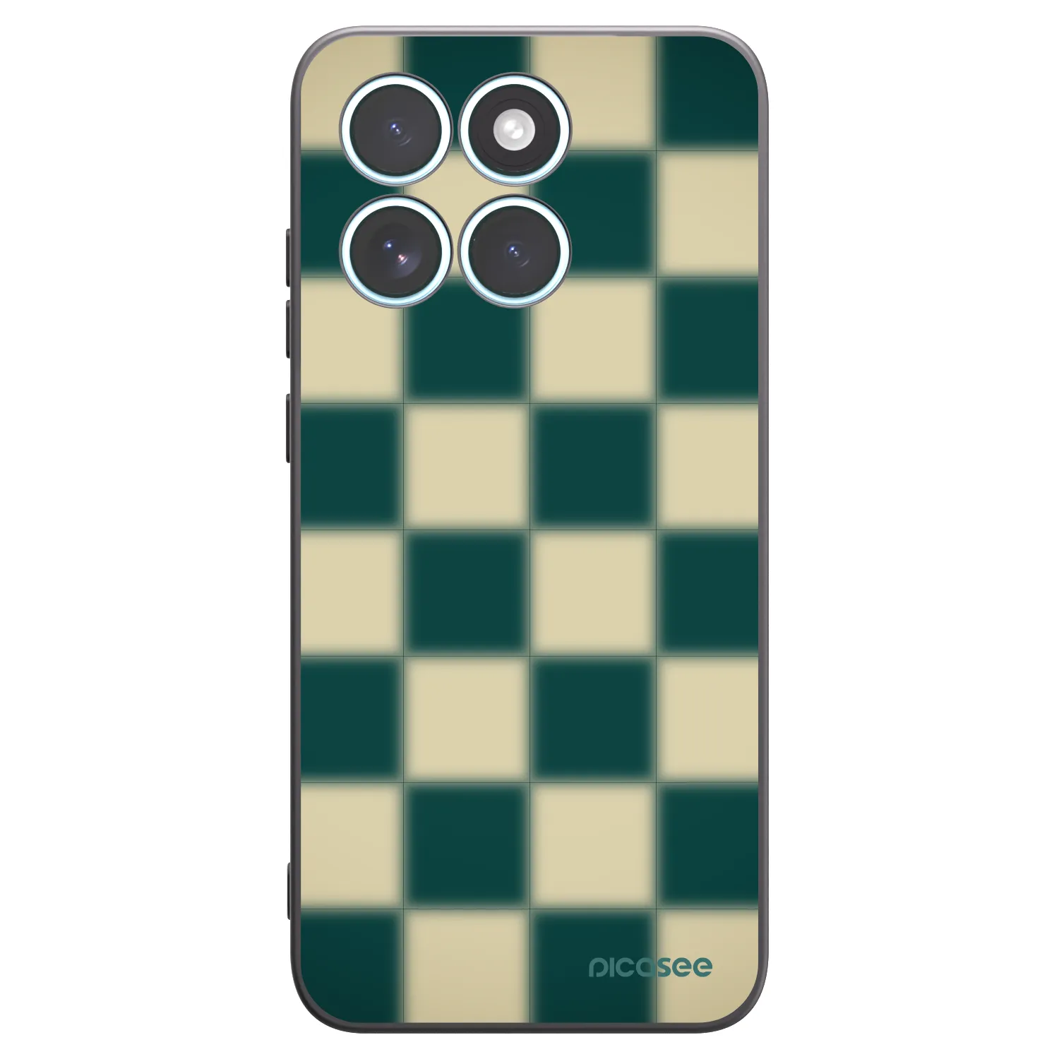 Picasee silikonski črni ovitek za Motorola Edge 70 Fusion - Shadow Chess