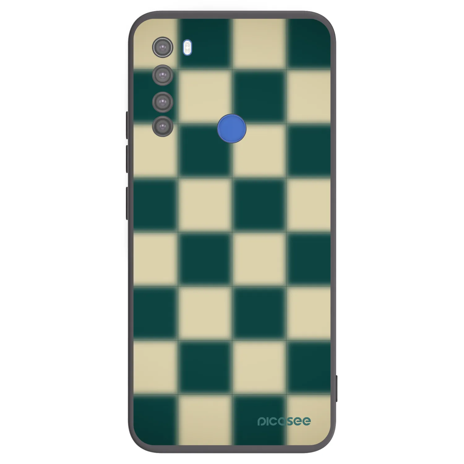 Picasee silikonski črni ovitek za Xiaomi Redmi Note 8T - Shadow Chess