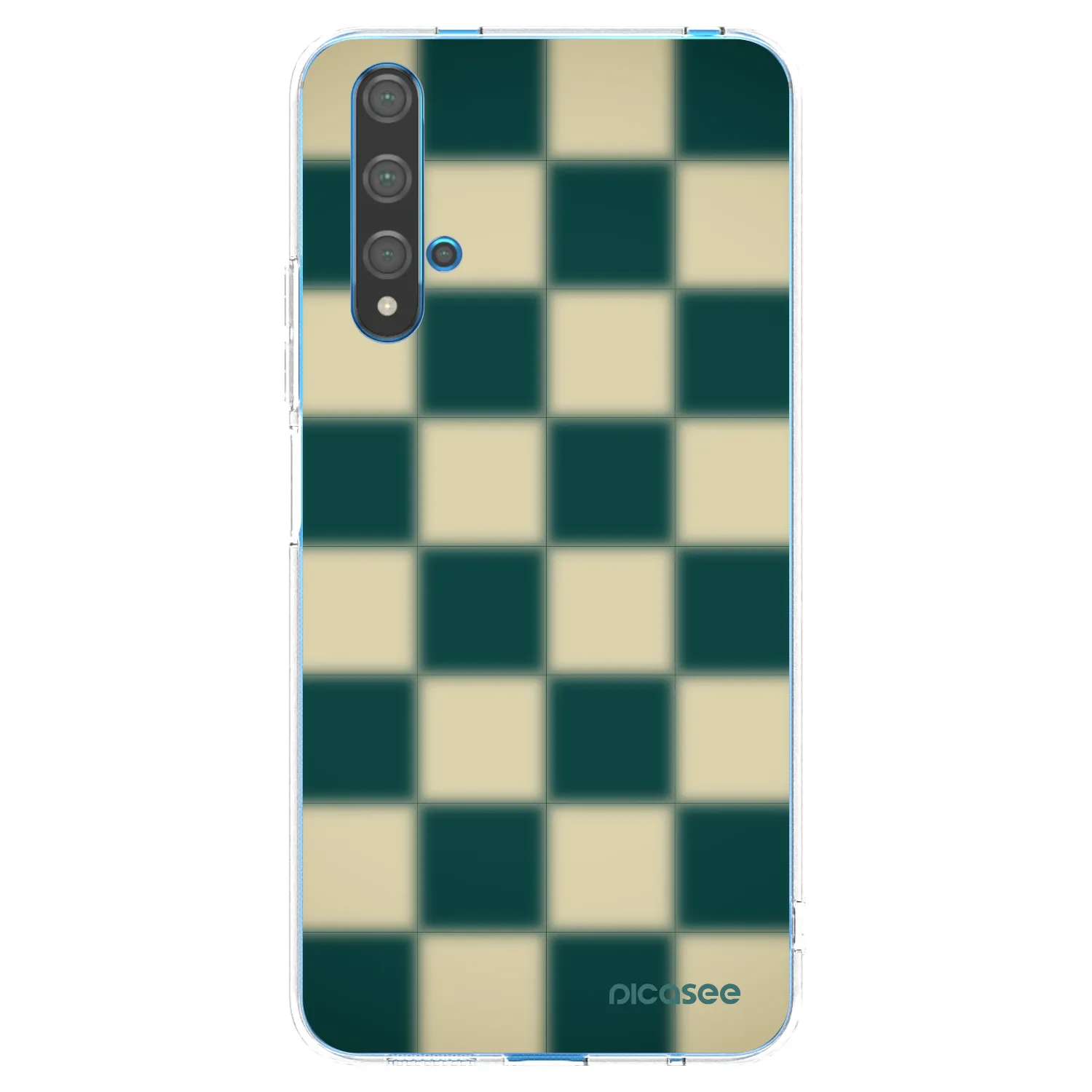 Picasee silikonski prozorni ovitek za Huawei Nova 5T - Shadow Chess