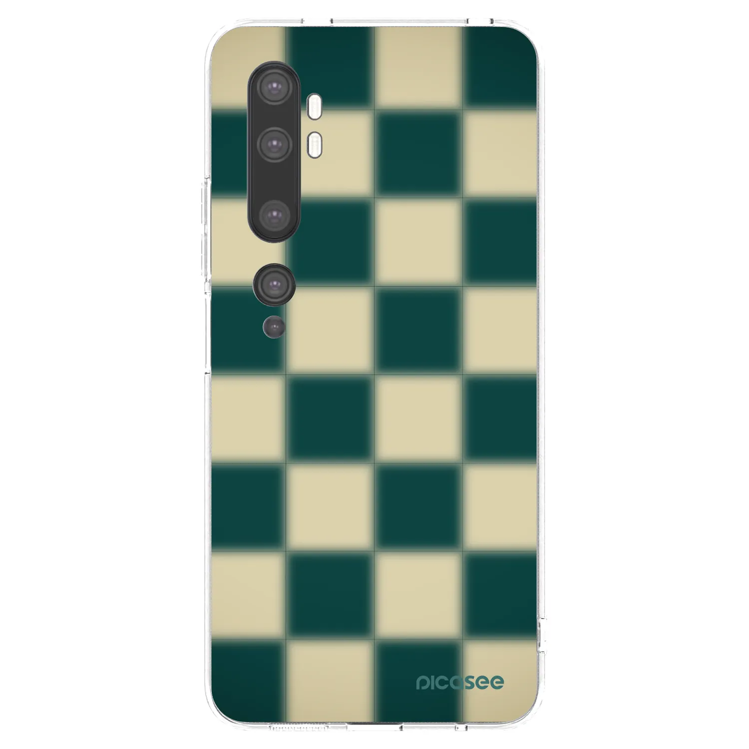 Picasee silikonski prozorni ovitek za Xiaomi Mi Note 10 (Pro) - Shadow Chess