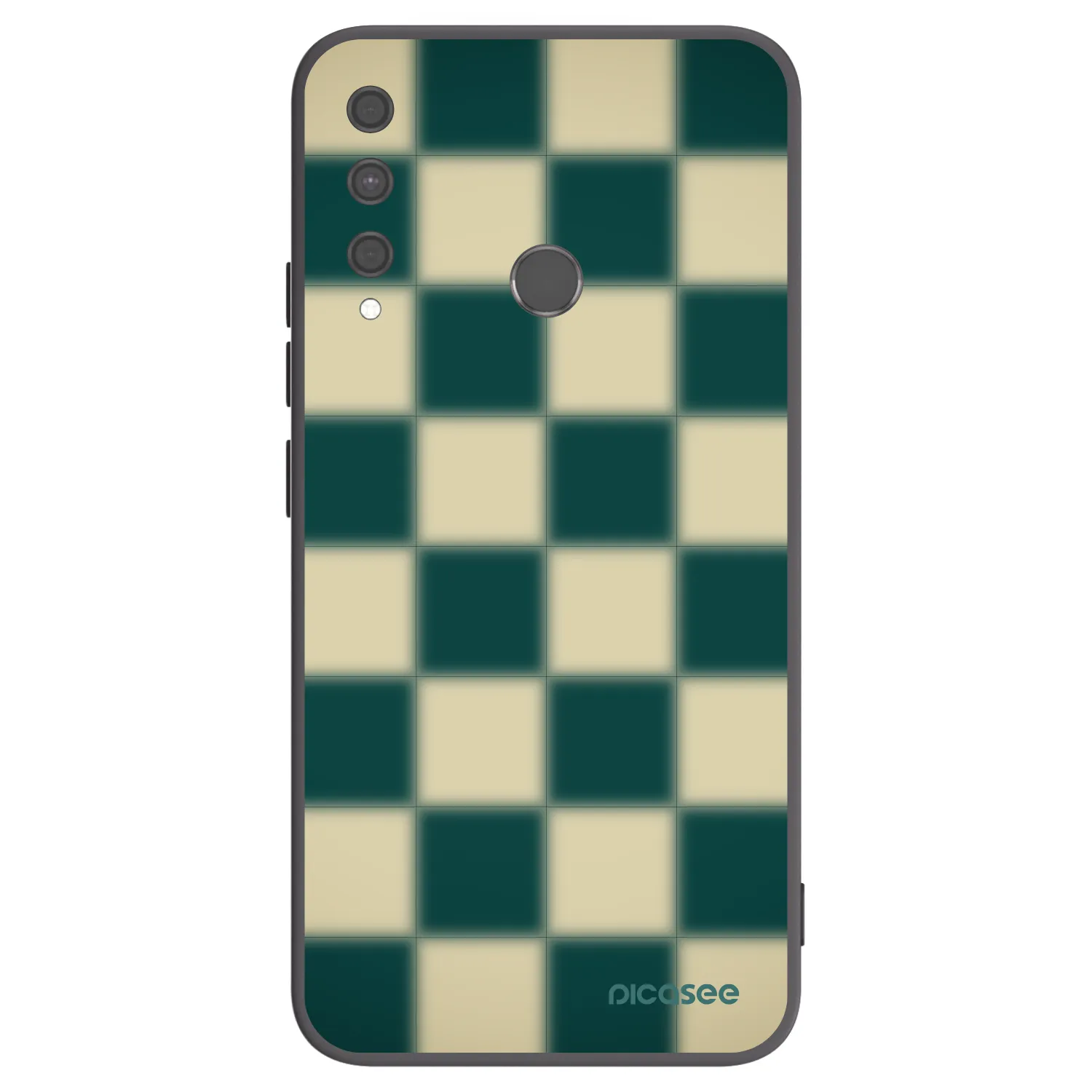 Picasee silikonski črni ovitek za Huawei P40 Lite E - Shadow Chess