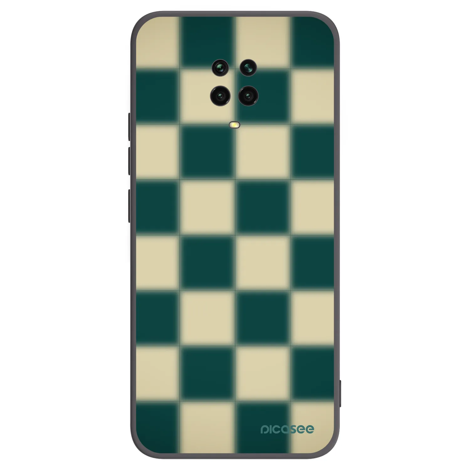Picasee silikonski črni ovitek za Xiaomi Redmi Note 9 Pro - Shadow Chess