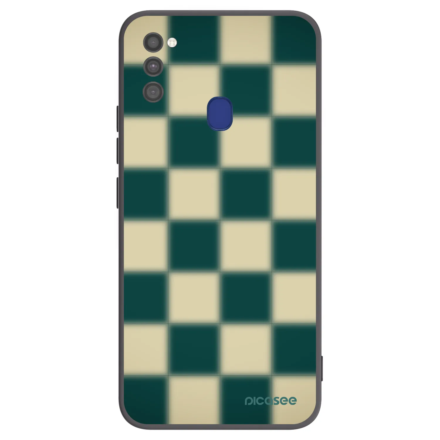 Picasee silikonski črni ovitek za Samsung Galaxy M21 M215F - Shadow Chess