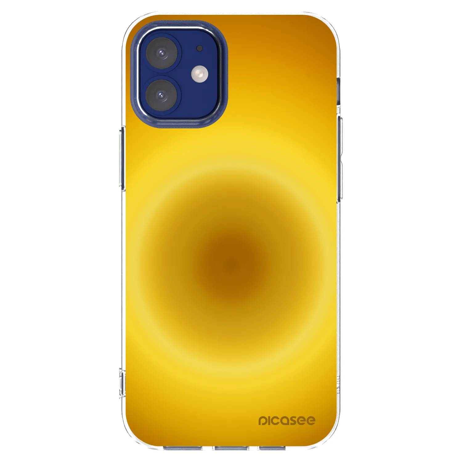 Picasee silikonski prozorni ovitek za Apple iPhone 12 mini - Solar Pulse