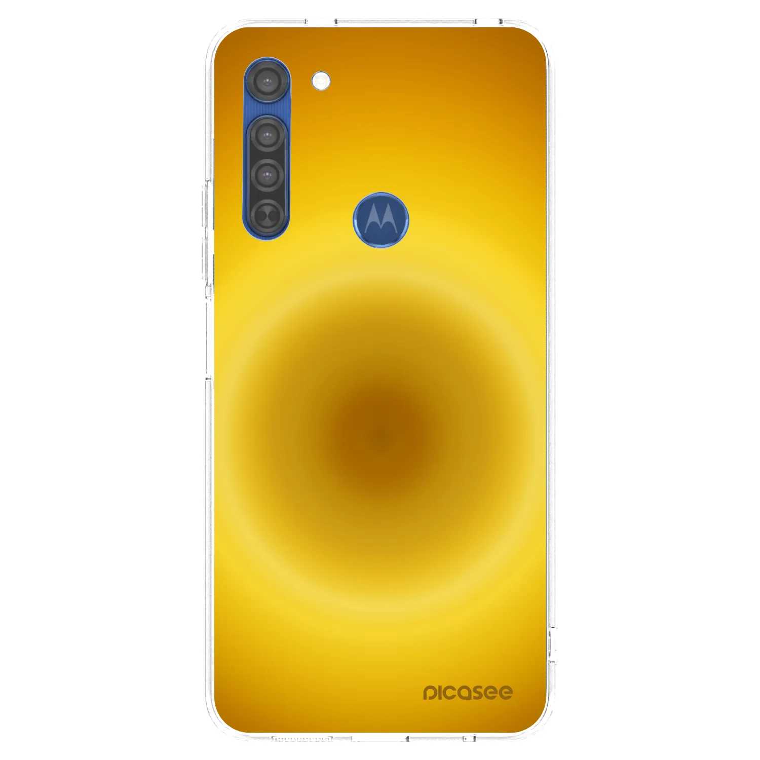 Picasee silikonski prozorni ovitek za Motorola Moto G8 - Solar Pulse