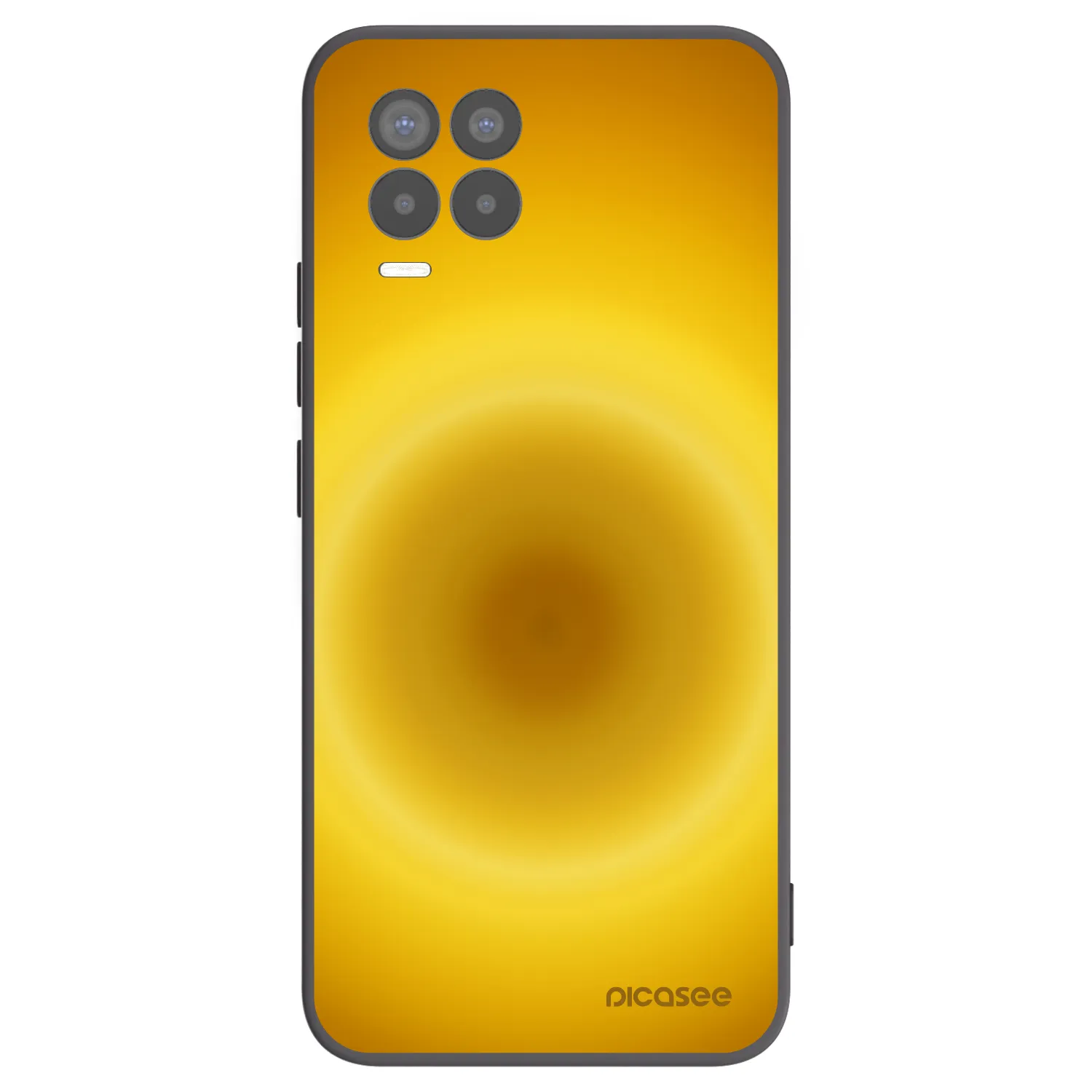 Picasee silikonski črni ovitek za Realme 8 4G - Solar Pulse