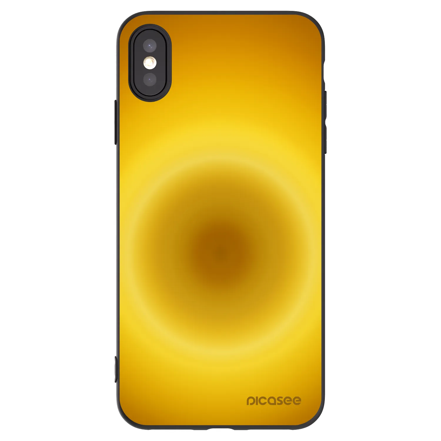 Picasee silikonski črni ovitek za Apple iPhone XS Max - Solar Pulse