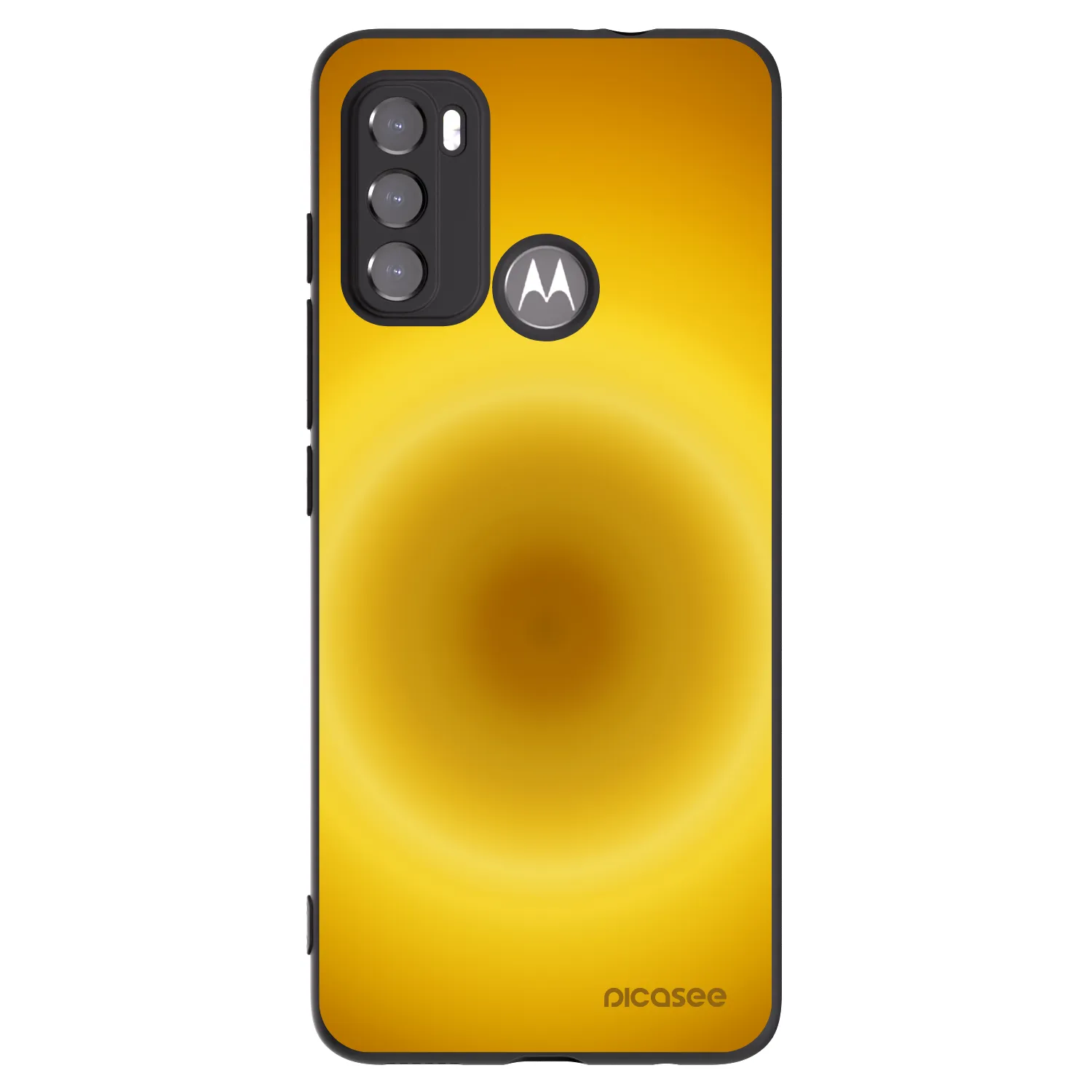 Picasee silikonski črni ovitek za Motorola Moto G60 - Solar Pulse